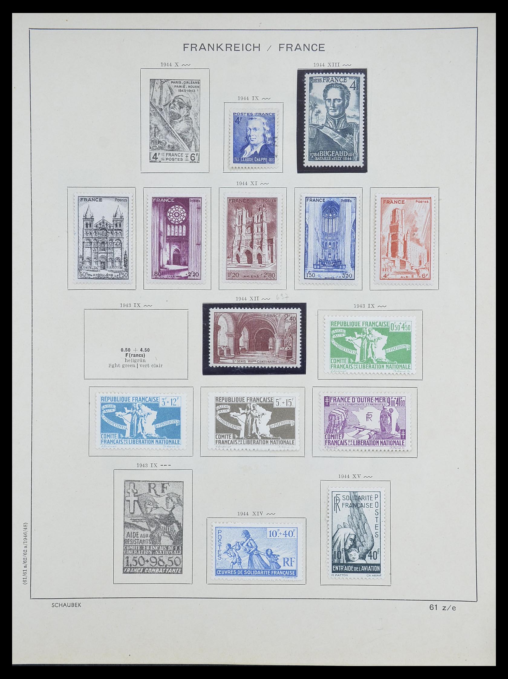 33919 033 - Postzegelverzameling 33919 Frankrijk 1849-1946.