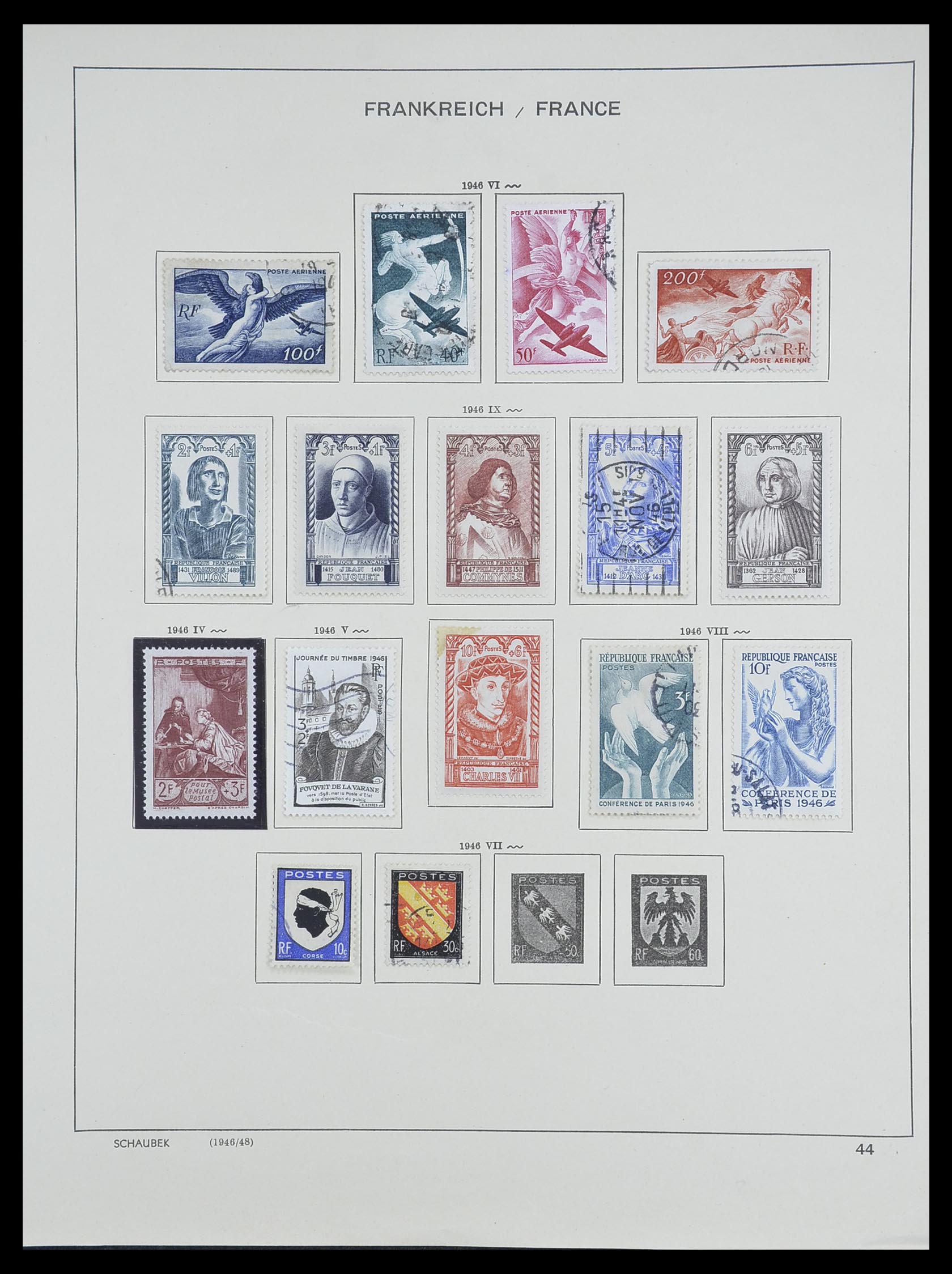 33919 037 - Postzegelverzameling 33919 Frankrijk 1849-1946.