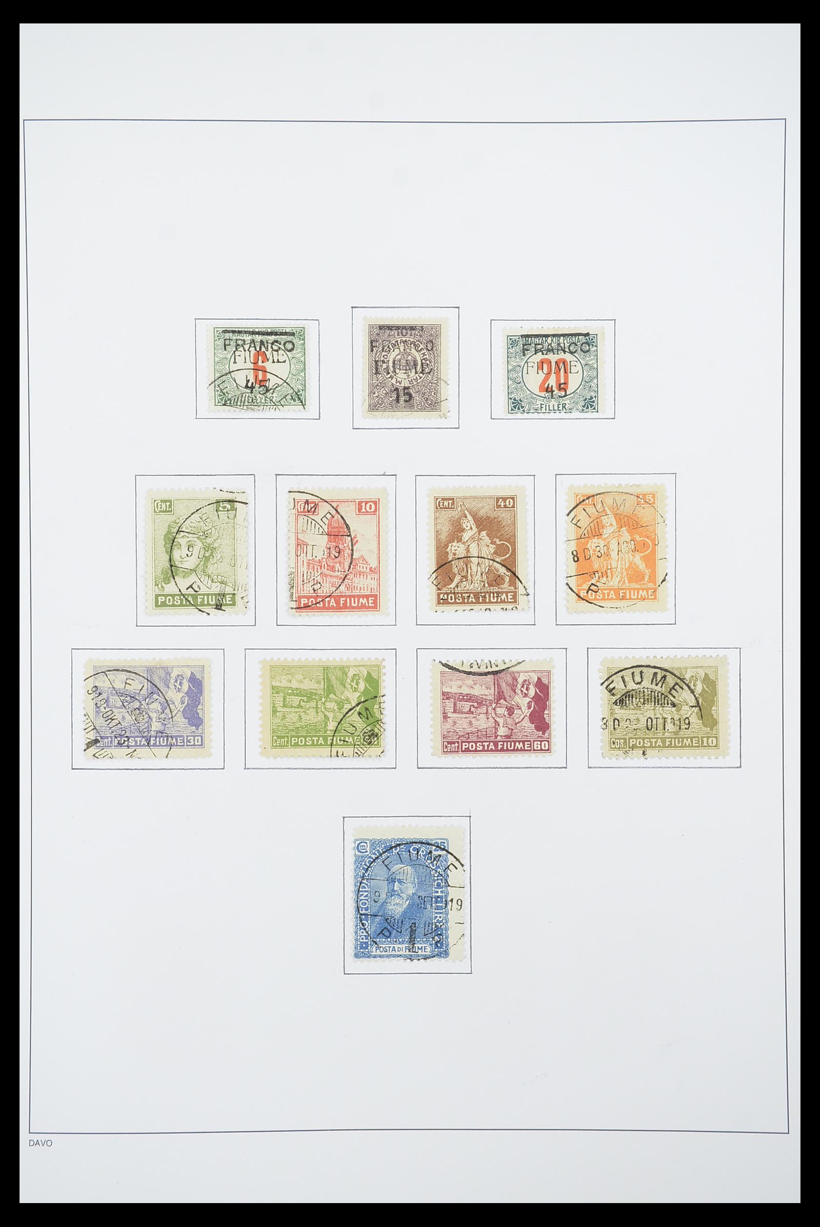 33921 003 - Postzegelverzameling 33921 Fiume 1919-1924.
