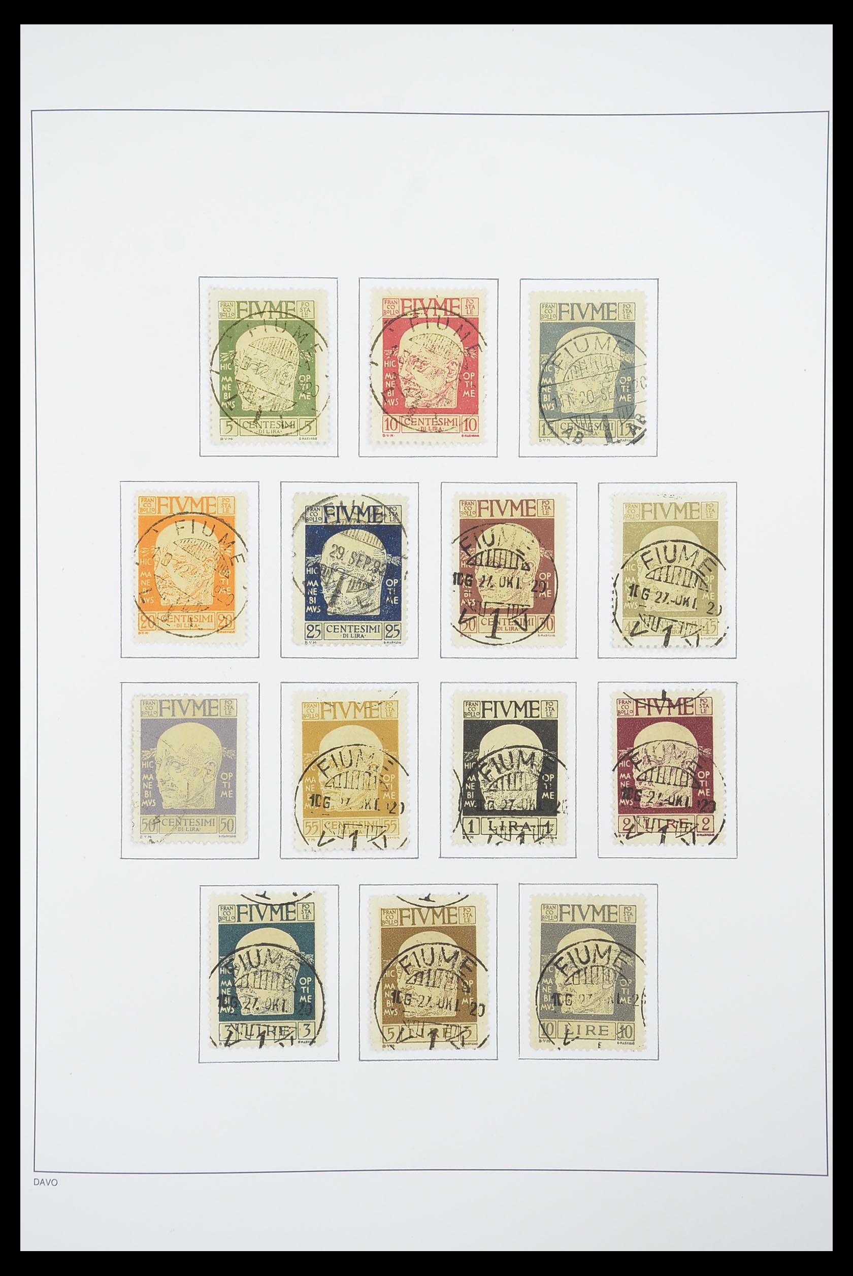 33921 005 - Postzegelverzameling 33921 Fiume 1919-1924.