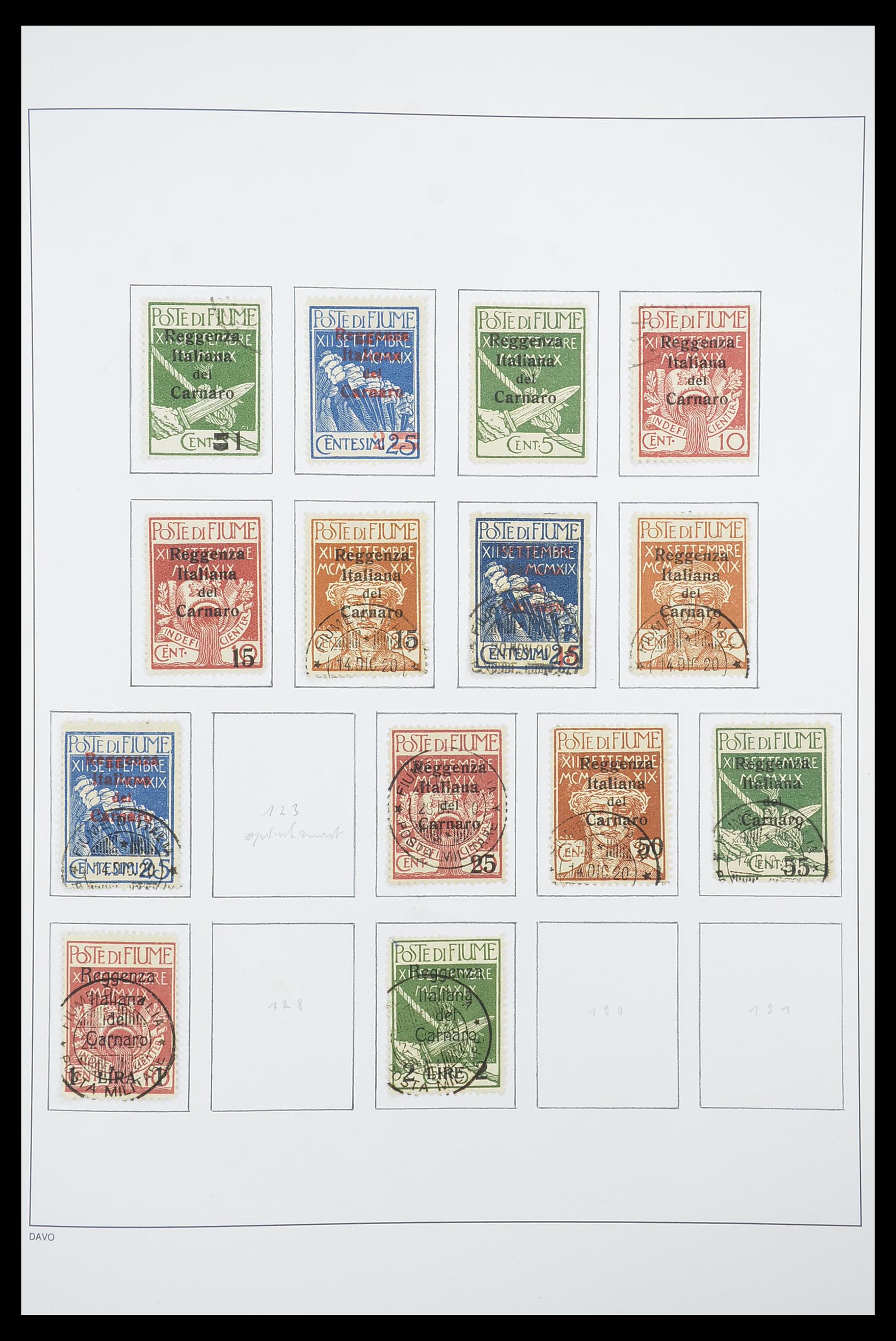 33921 006 - Postzegelverzameling 33921 Fiume 1919-1924.