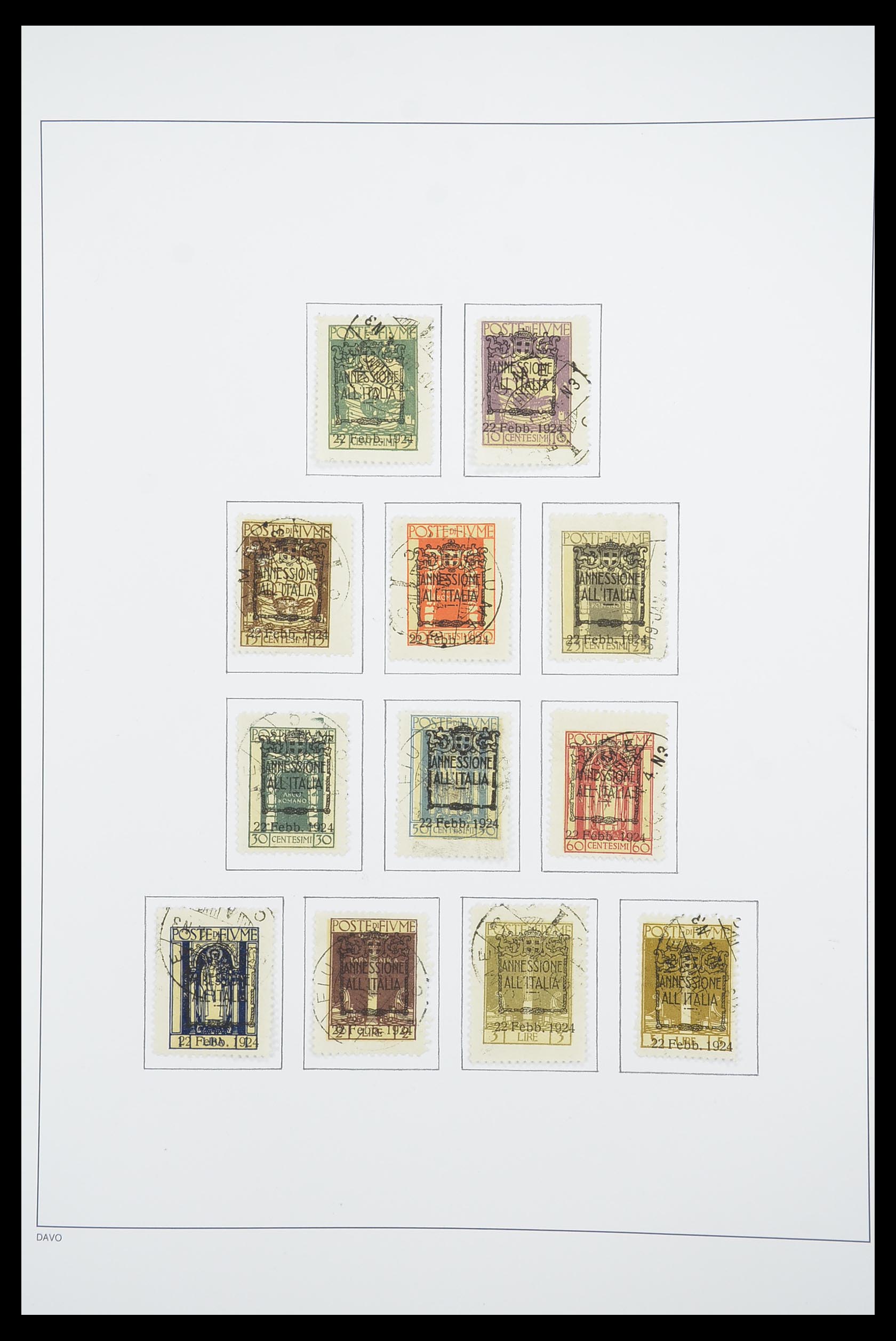33921 011 - Postzegelverzameling 33921 Fiume 1919-1924.