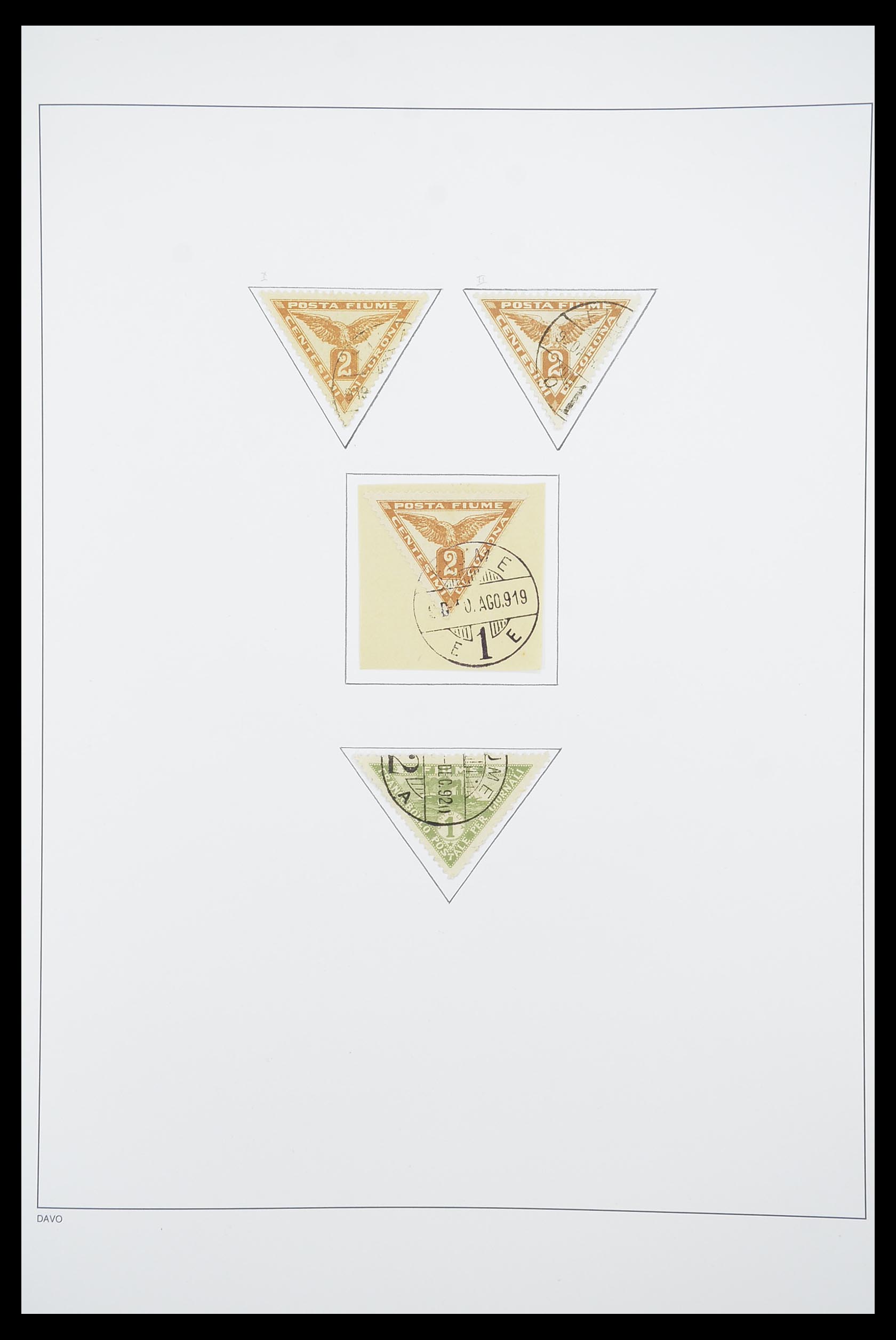 33921 013 - Postzegelverzameling 33921 Fiume 1919-1924.