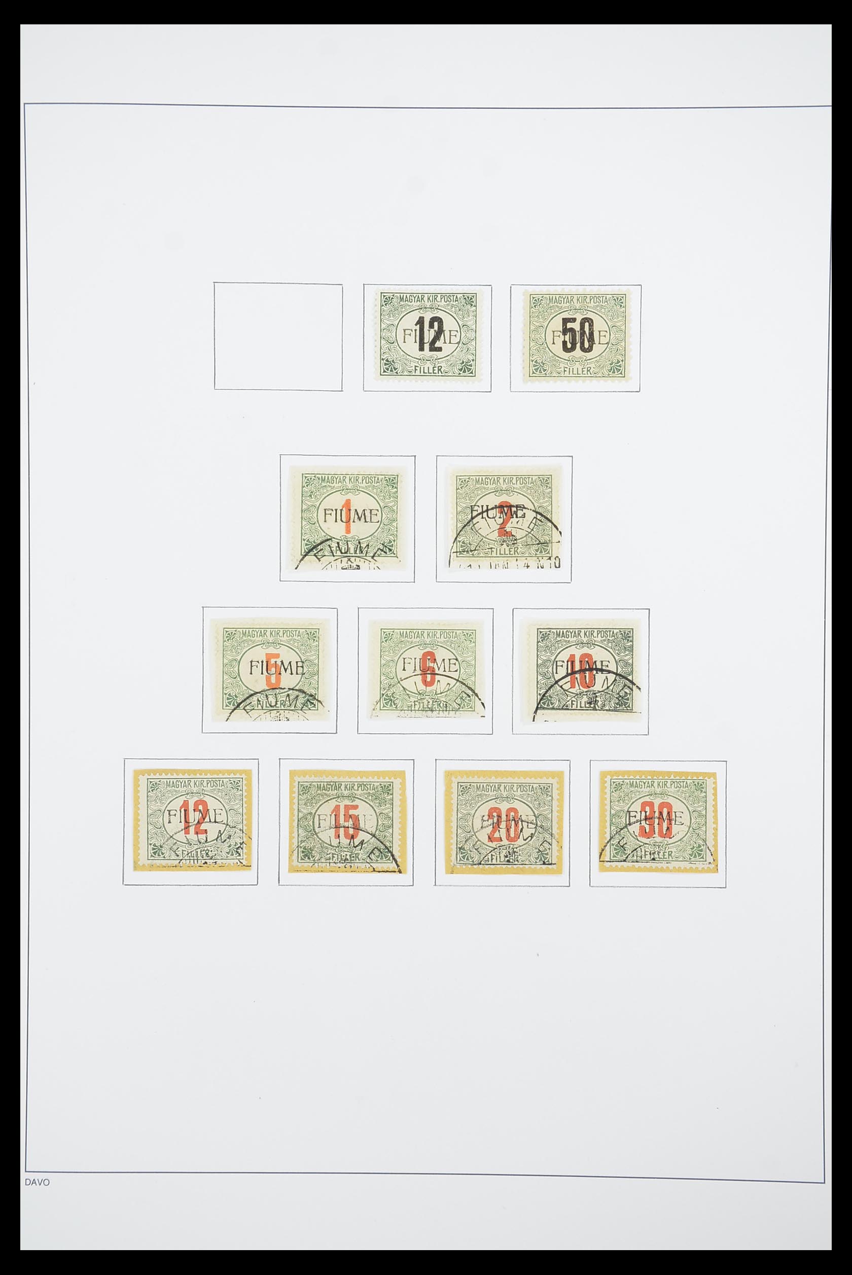 33921 015 - Postzegelverzameling 33921 Fiume 1919-1924.
