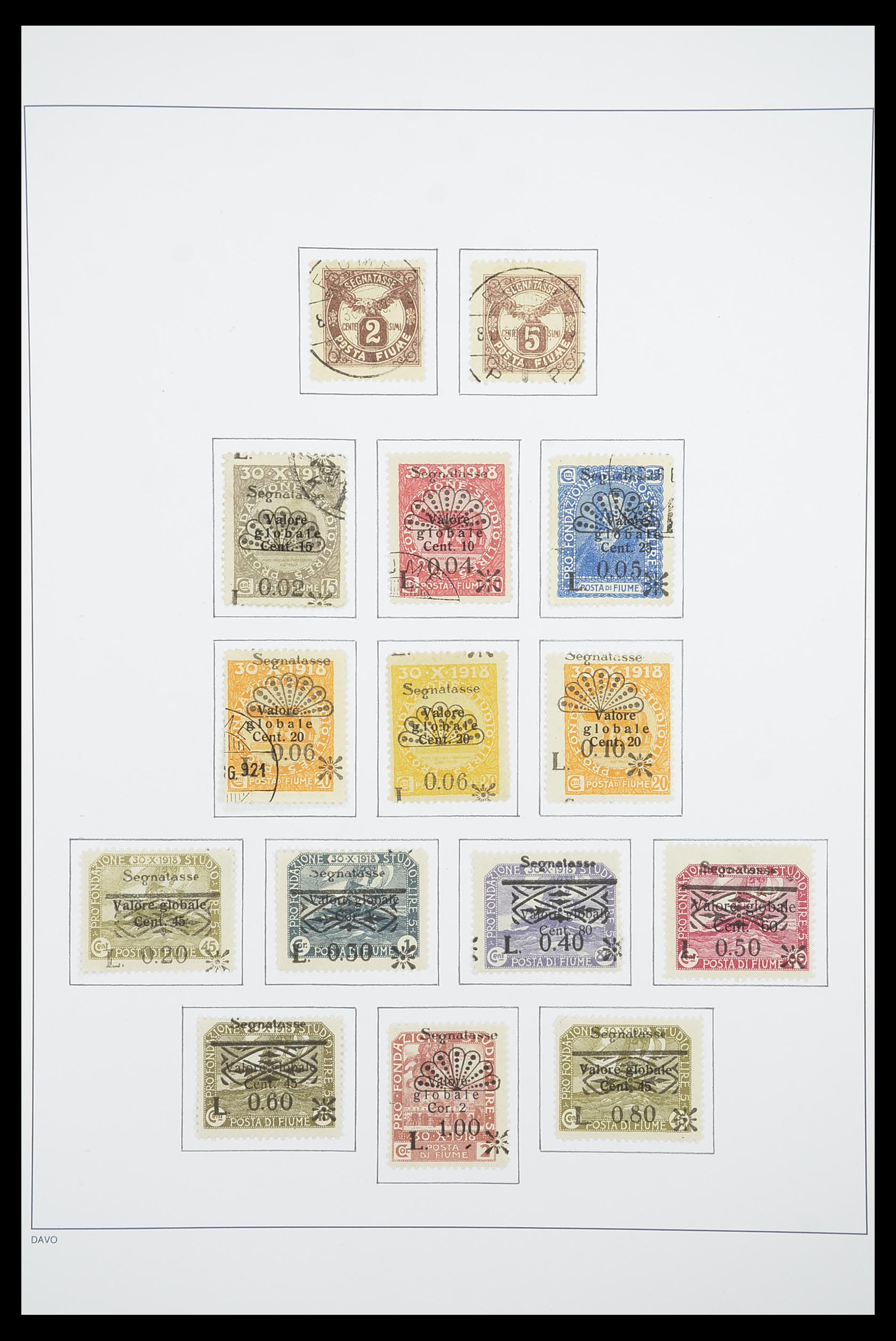 33921 016 - Postzegelverzameling 33921 Fiume 1919-1924.