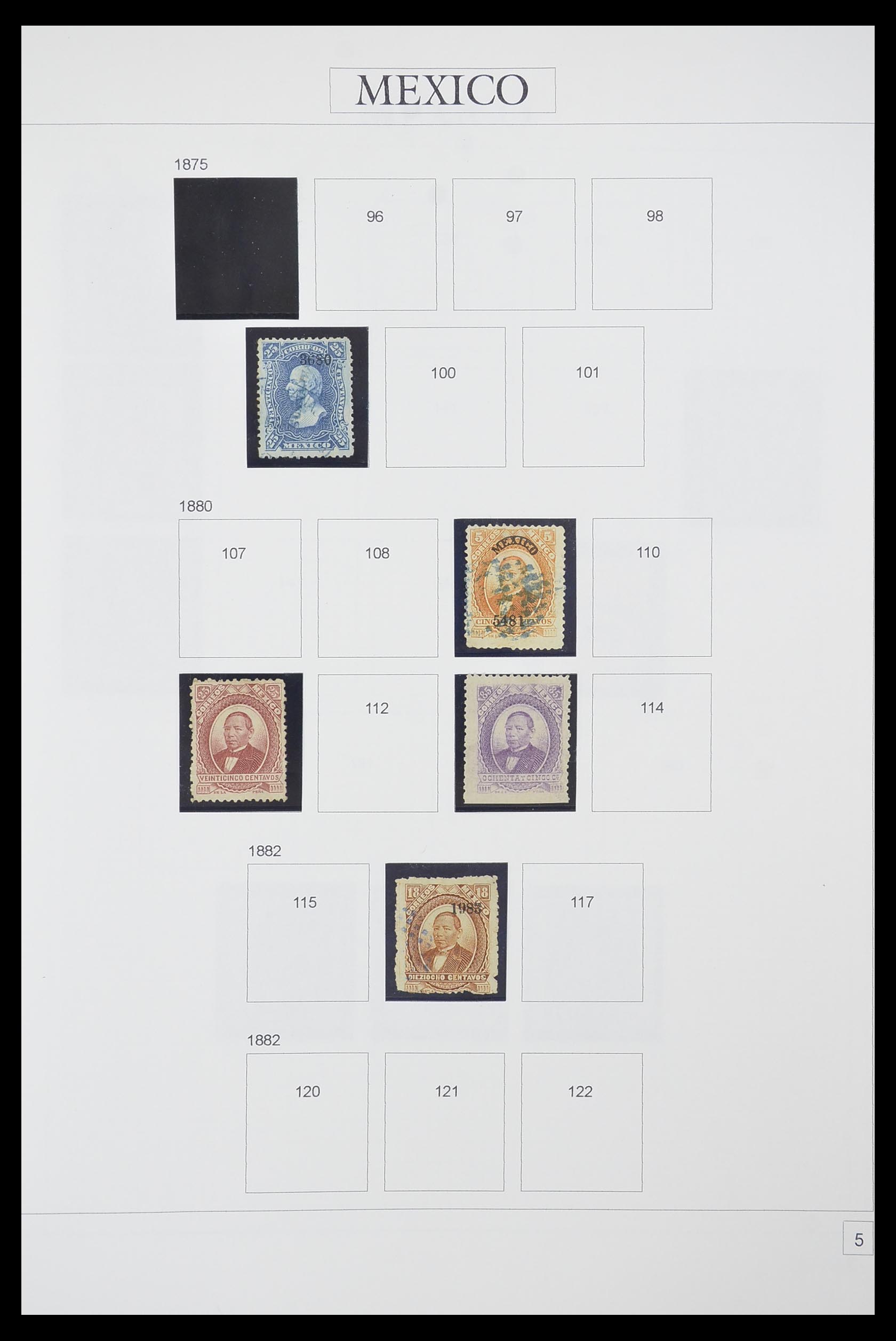 33922 002 - Postzegelverzameling 33922 Mexico 1856-1980.