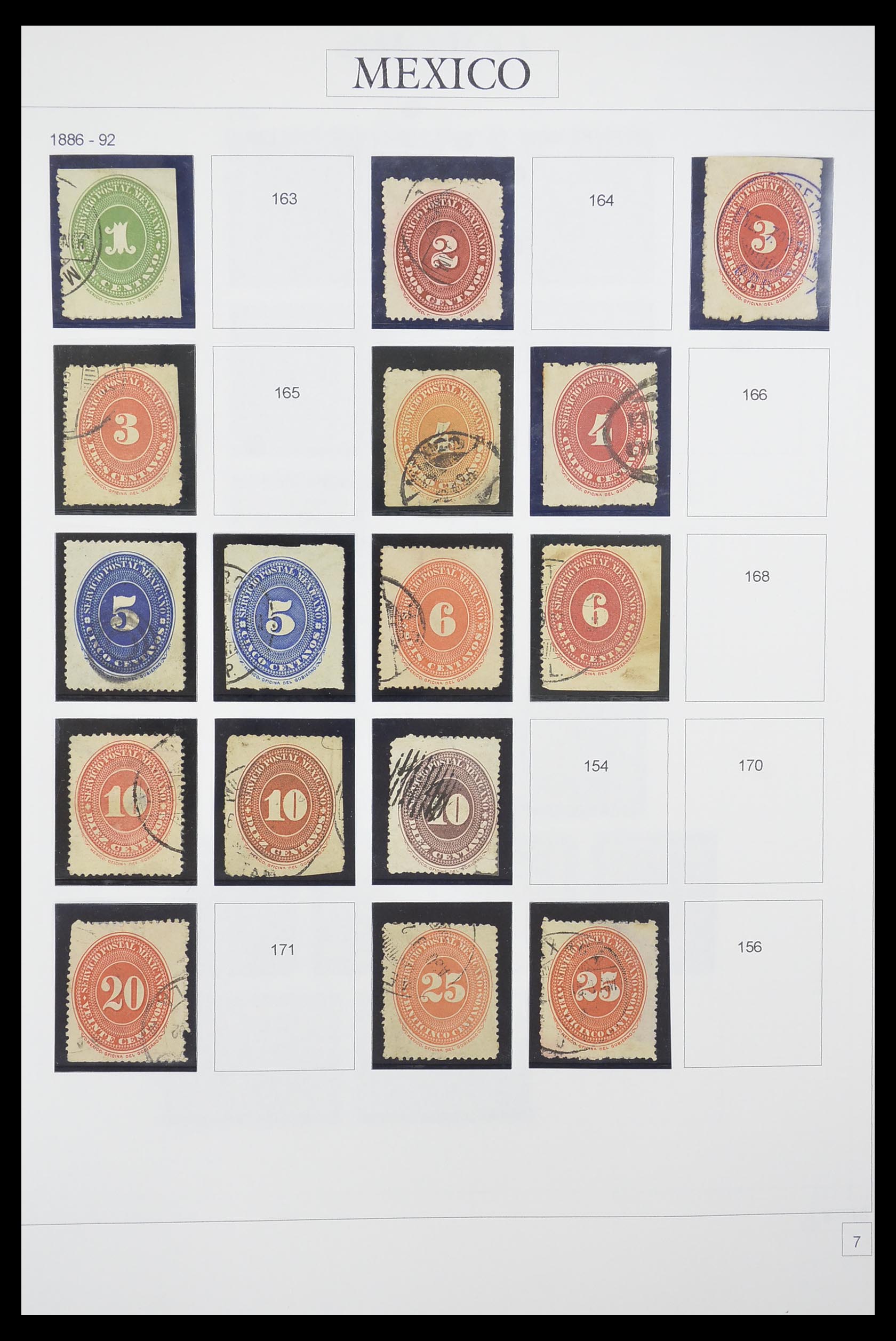 33922 004 - Postzegelverzameling 33922 Mexico 1856-1980.