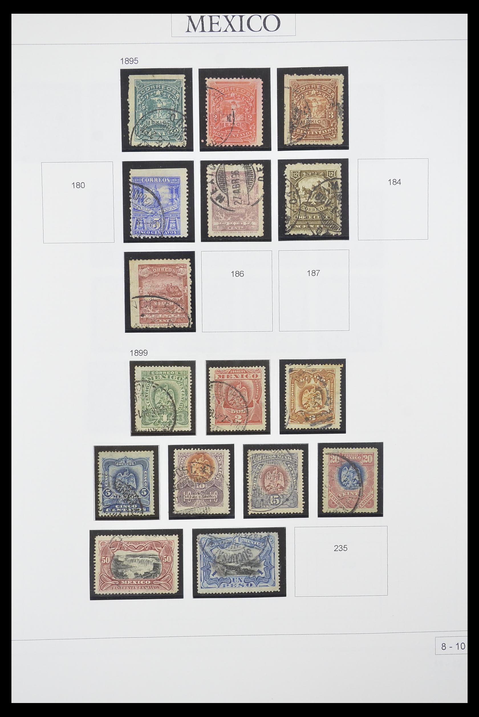 33922 005 - Postzegelverzameling 33922 Mexico 1856-1980.