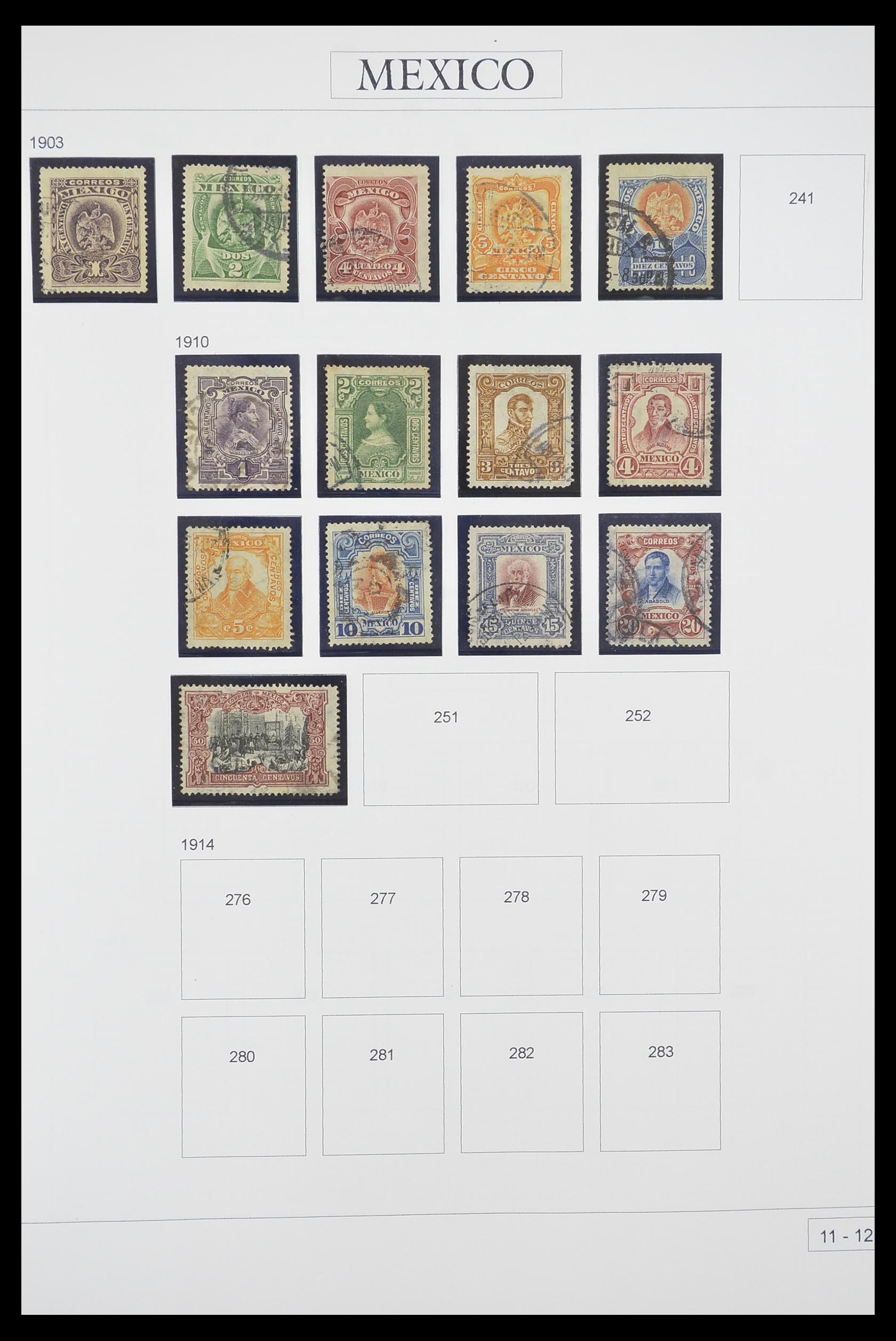 33922 006 - Postzegelverzameling 33922 Mexico 1856-1980.