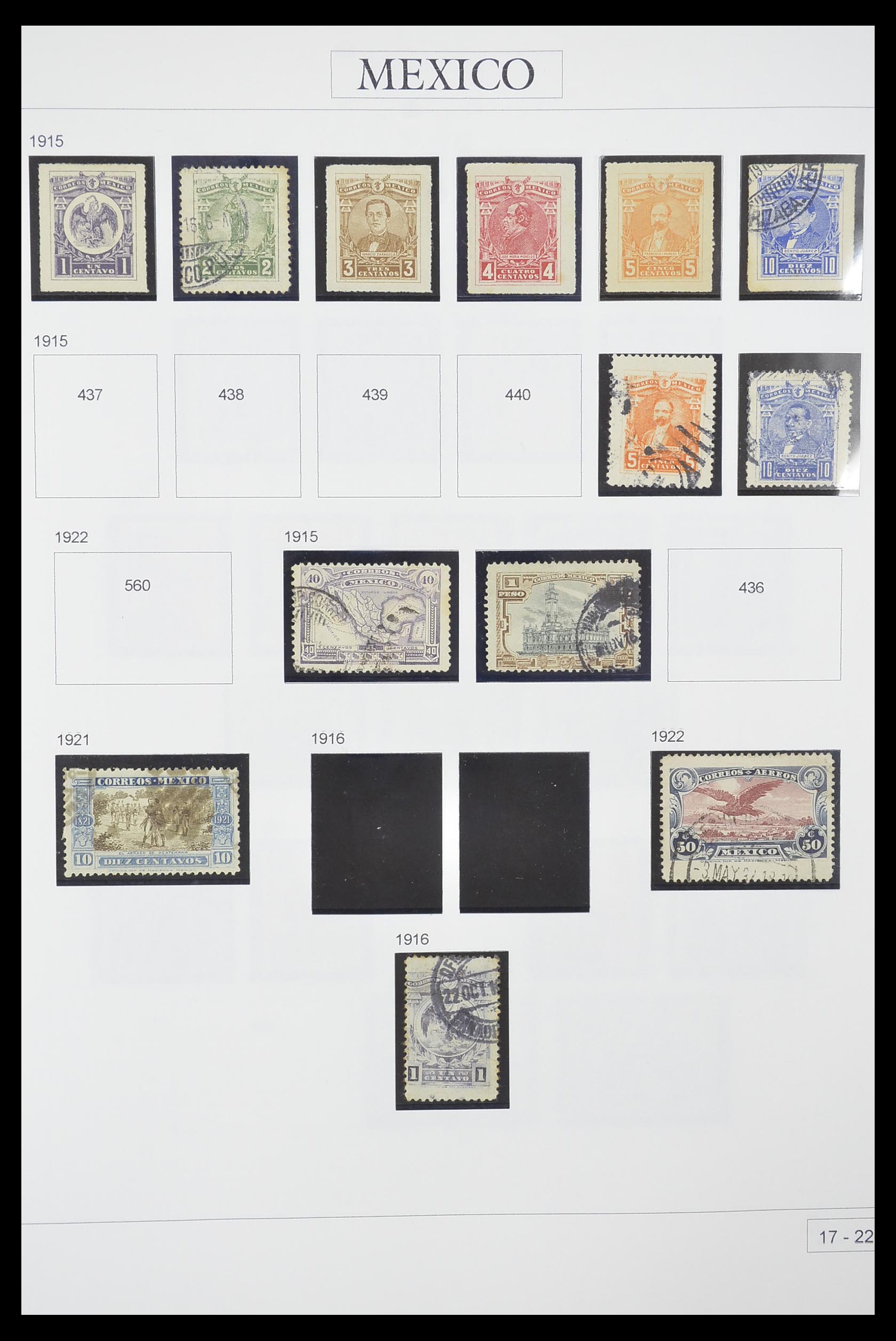 33922 008 - Postzegelverzameling 33922 Mexico 1856-1980.