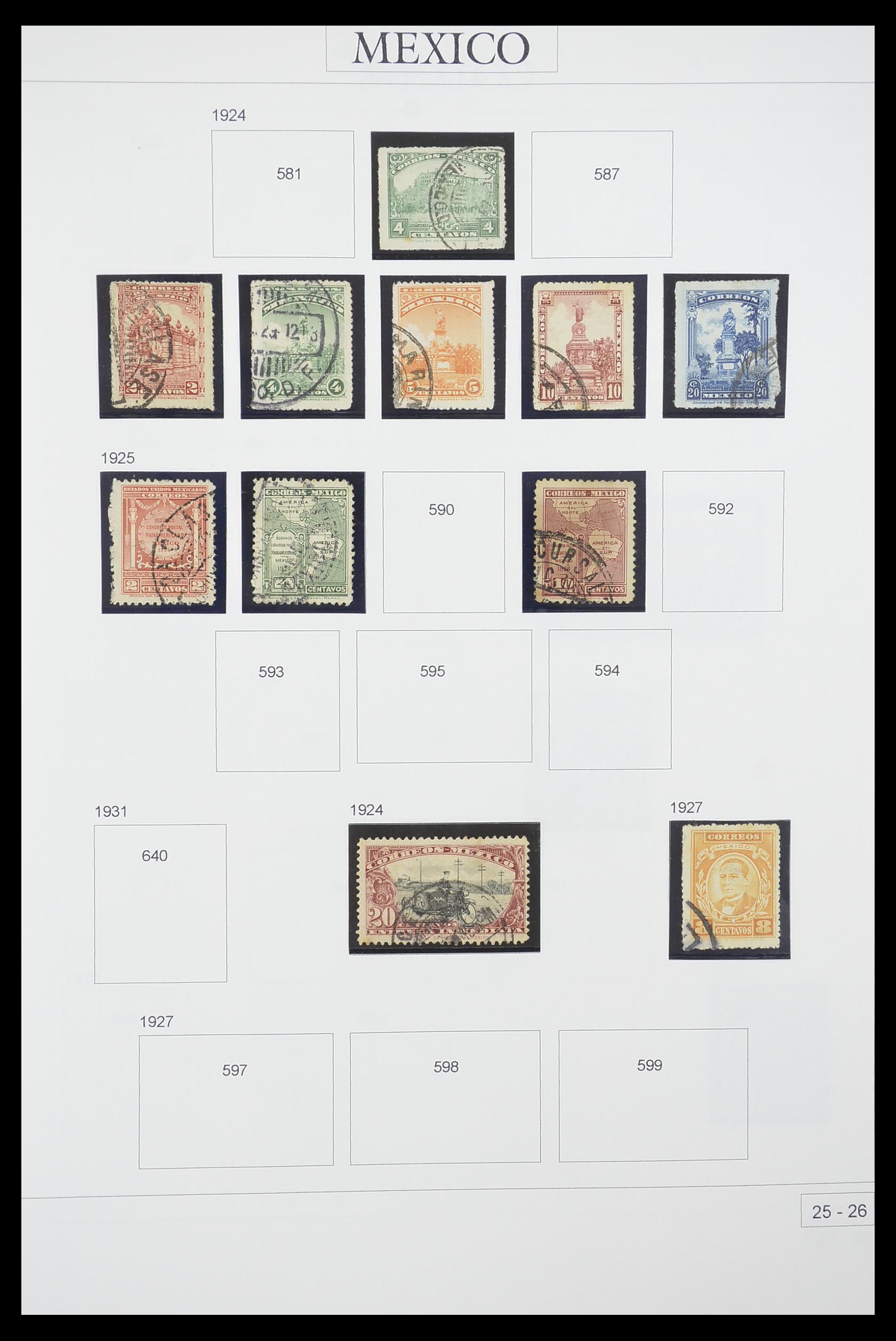 33922 010 - Postzegelverzameling 33922 Mexico 1856-1980.