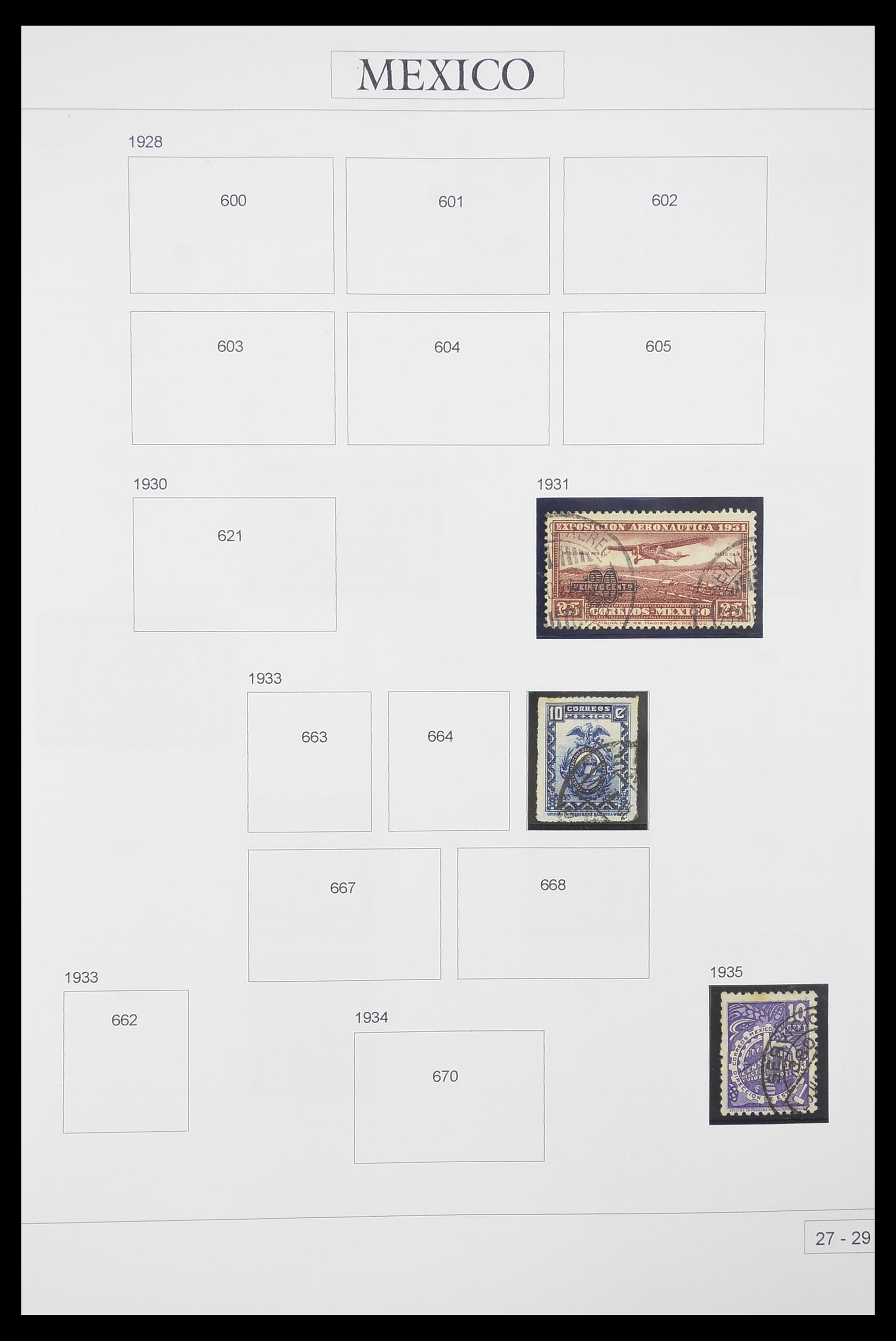 33922 011 - Postzegelverzameling 33922 Mexico 1856-1980.