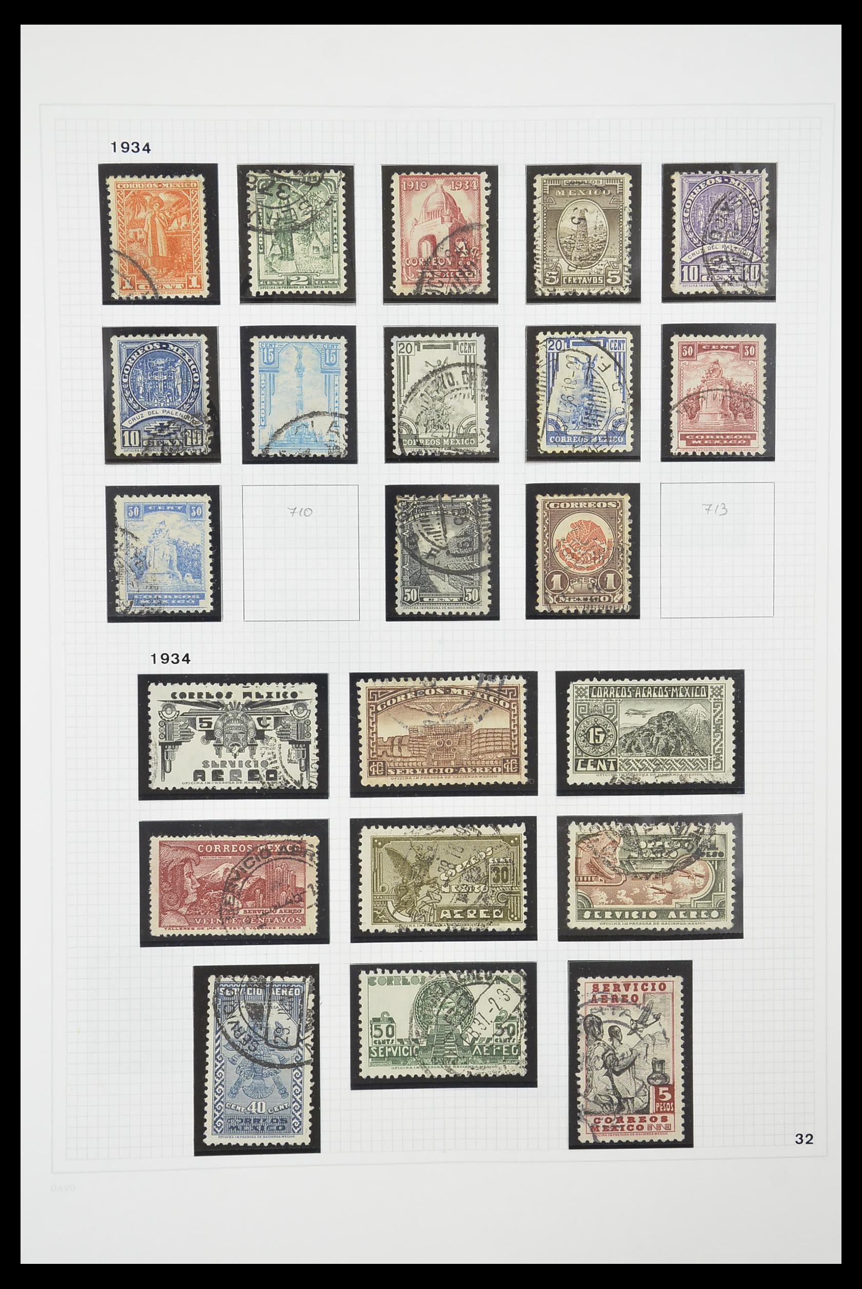 33922 013 - Postzegelverzameling 33922 Mexico 1856-1980.