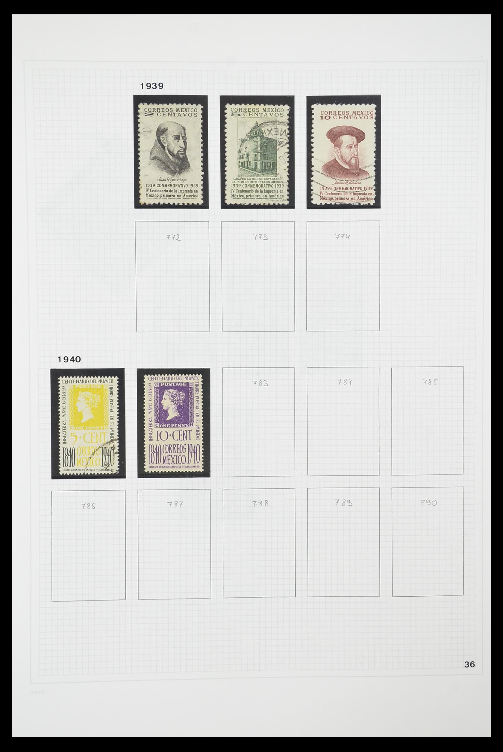 33922 017 - Postzegelverzameling 33922 Mexico 1856-1980.