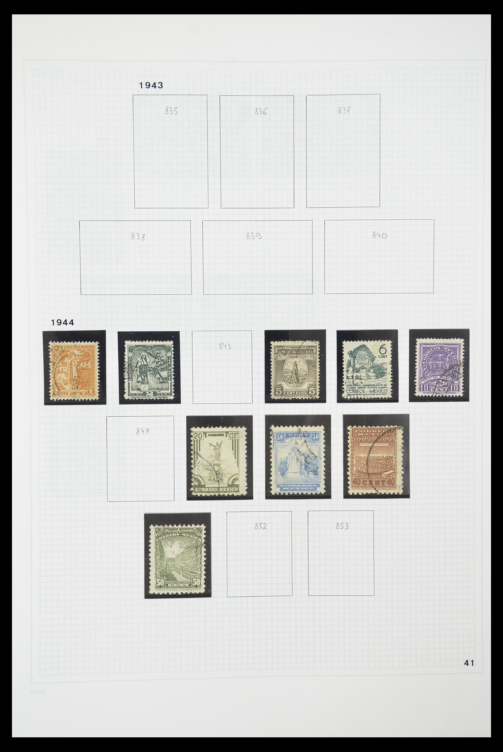 33922 022 - Postzegelverzameling 33922 Mexico 1856-1980.