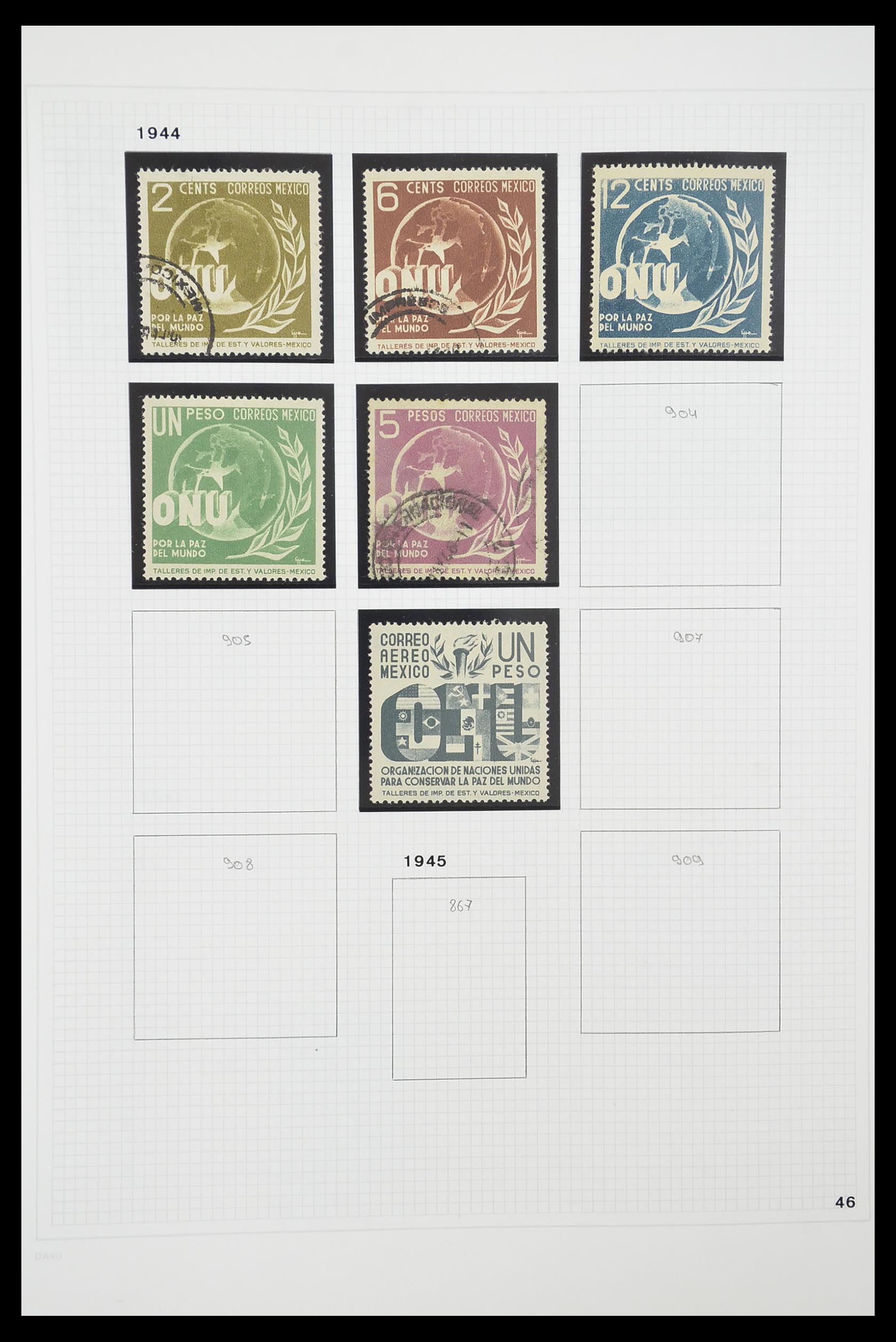 33922 026 - Stamp collection 33922 Mexico 1856-1980.