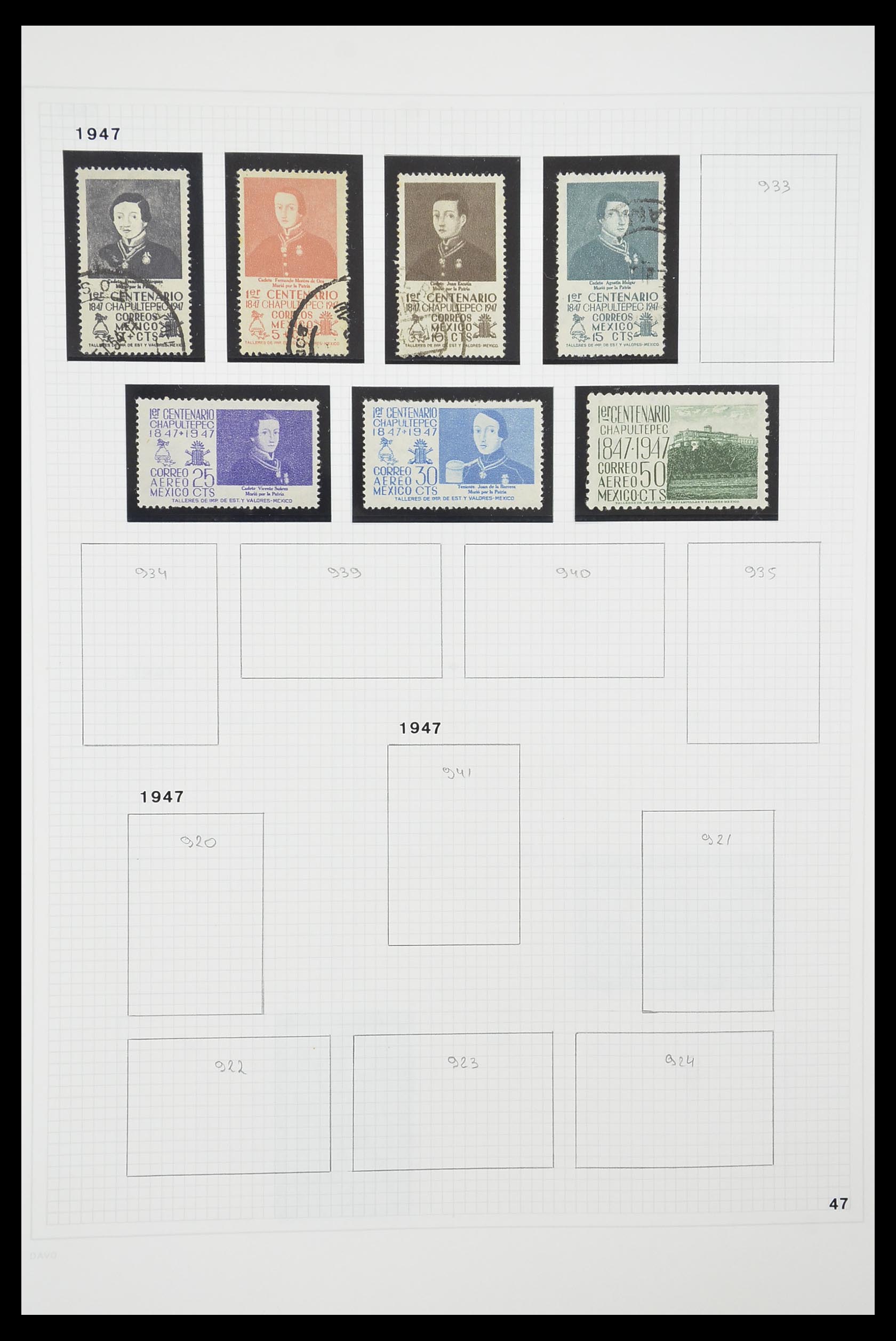 33922 027 - Postzegelverzameling 33922 Mexico 1856-1980.