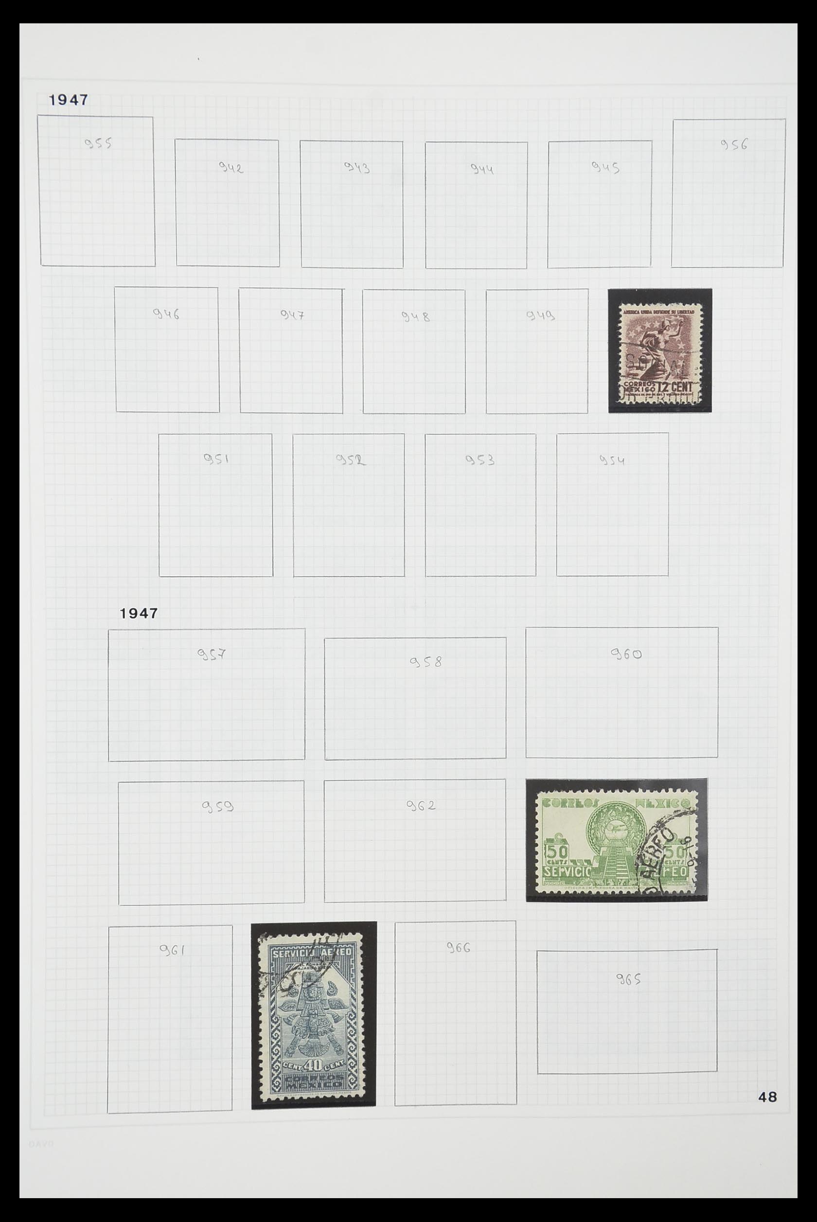 33922 028 - Postzegelverzameling 33922 Mexico 1856-1980.