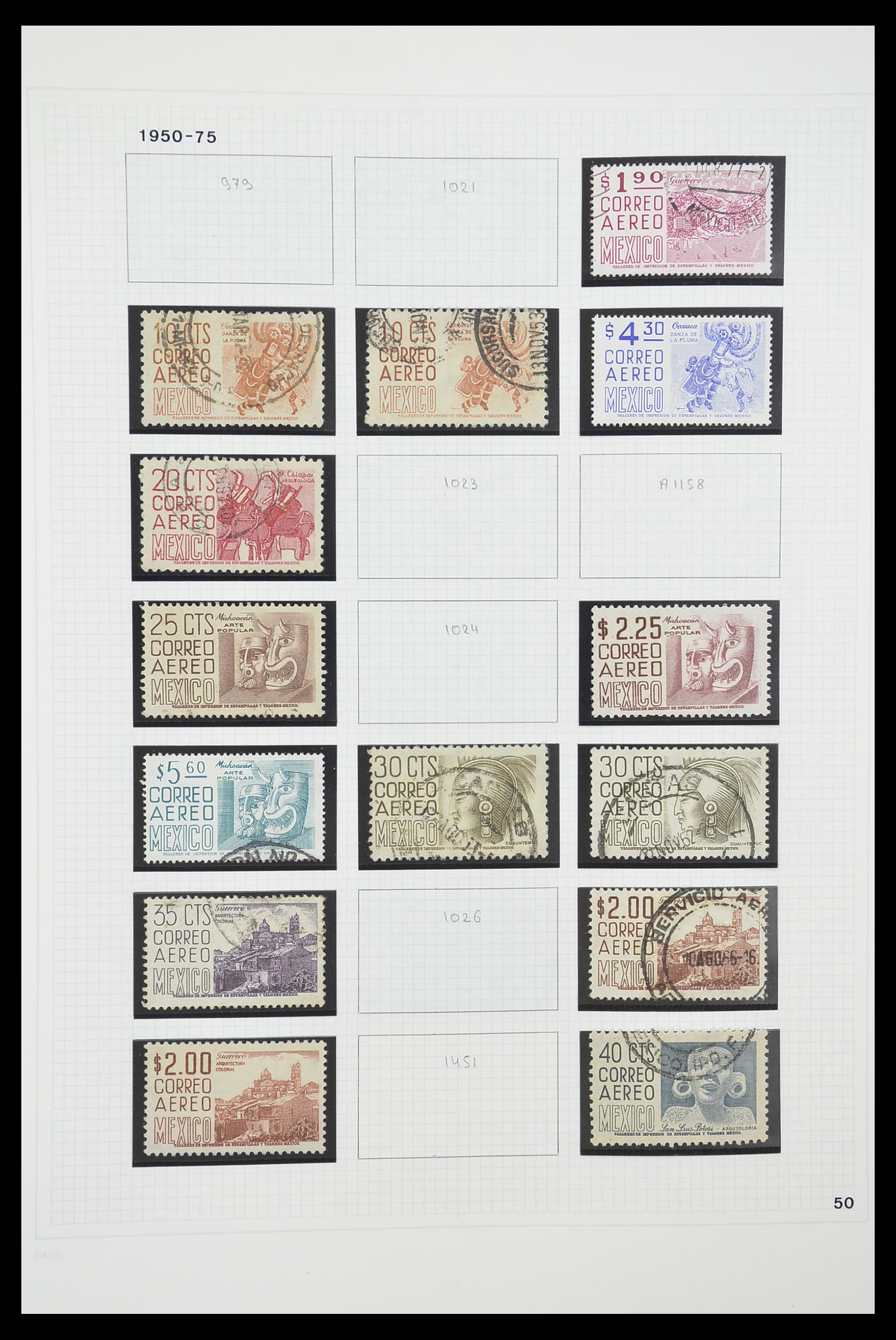 33922 030 - Postzegelverzameling 33922 Mexico 1856-1980.