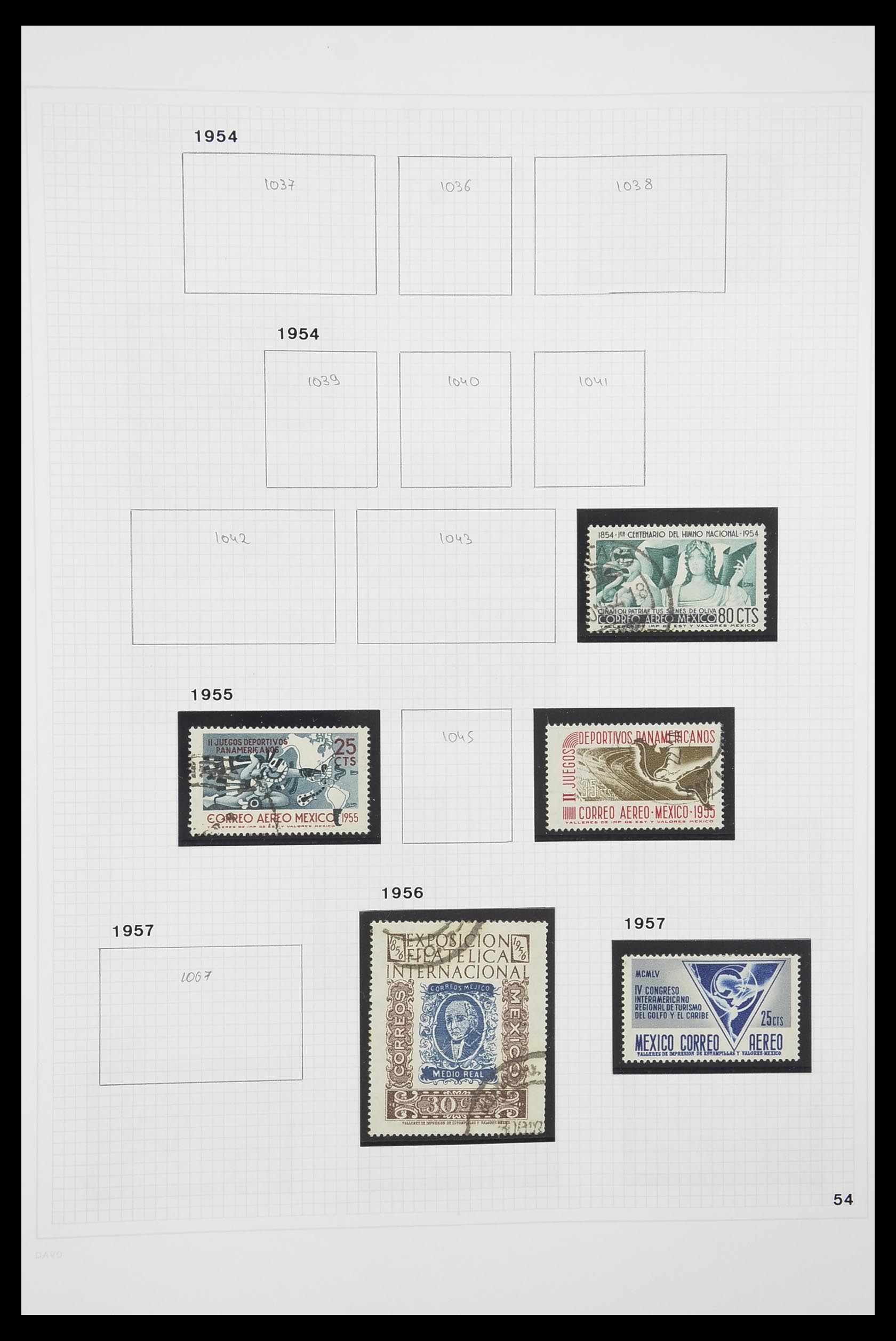 33922 034 - Postzegelverzameling 33922 Mexico 1856-1980.