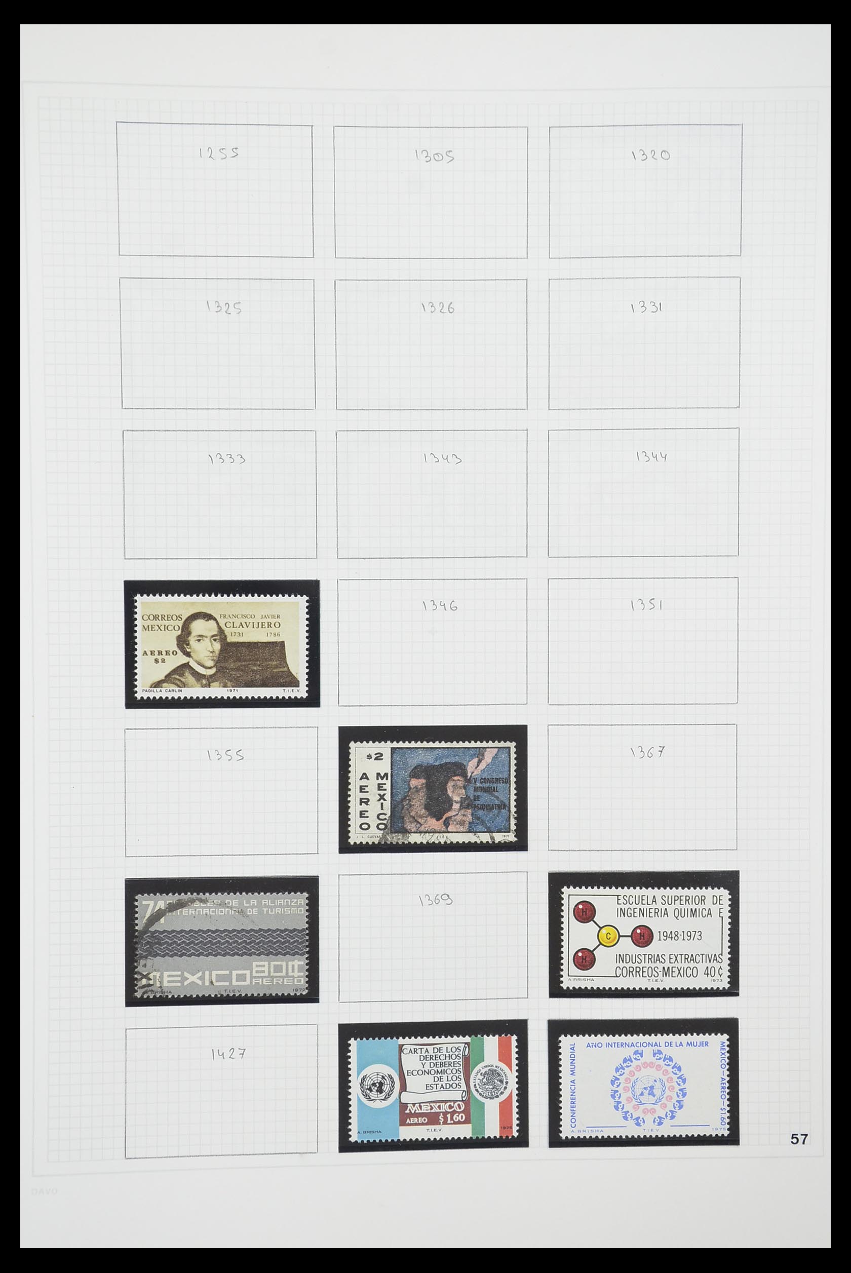 33922 037 - Postzegelverzameling 33922 Mexico 1856-1980.