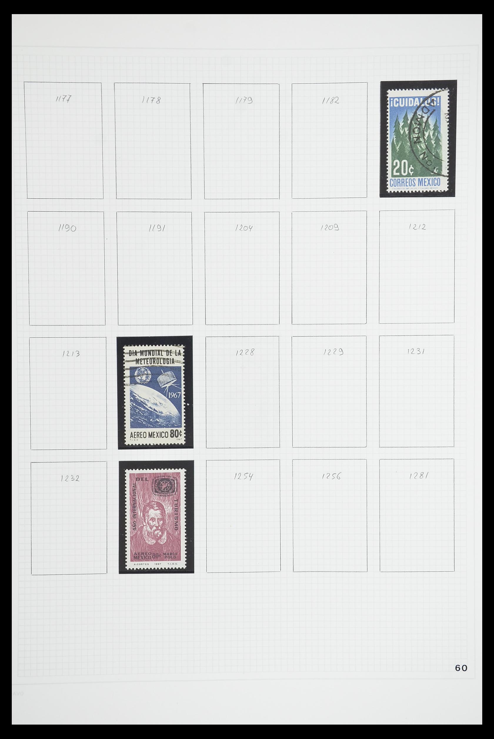 33922 040 - Postzegelverzameling 33922 Mexico 1856-1980.