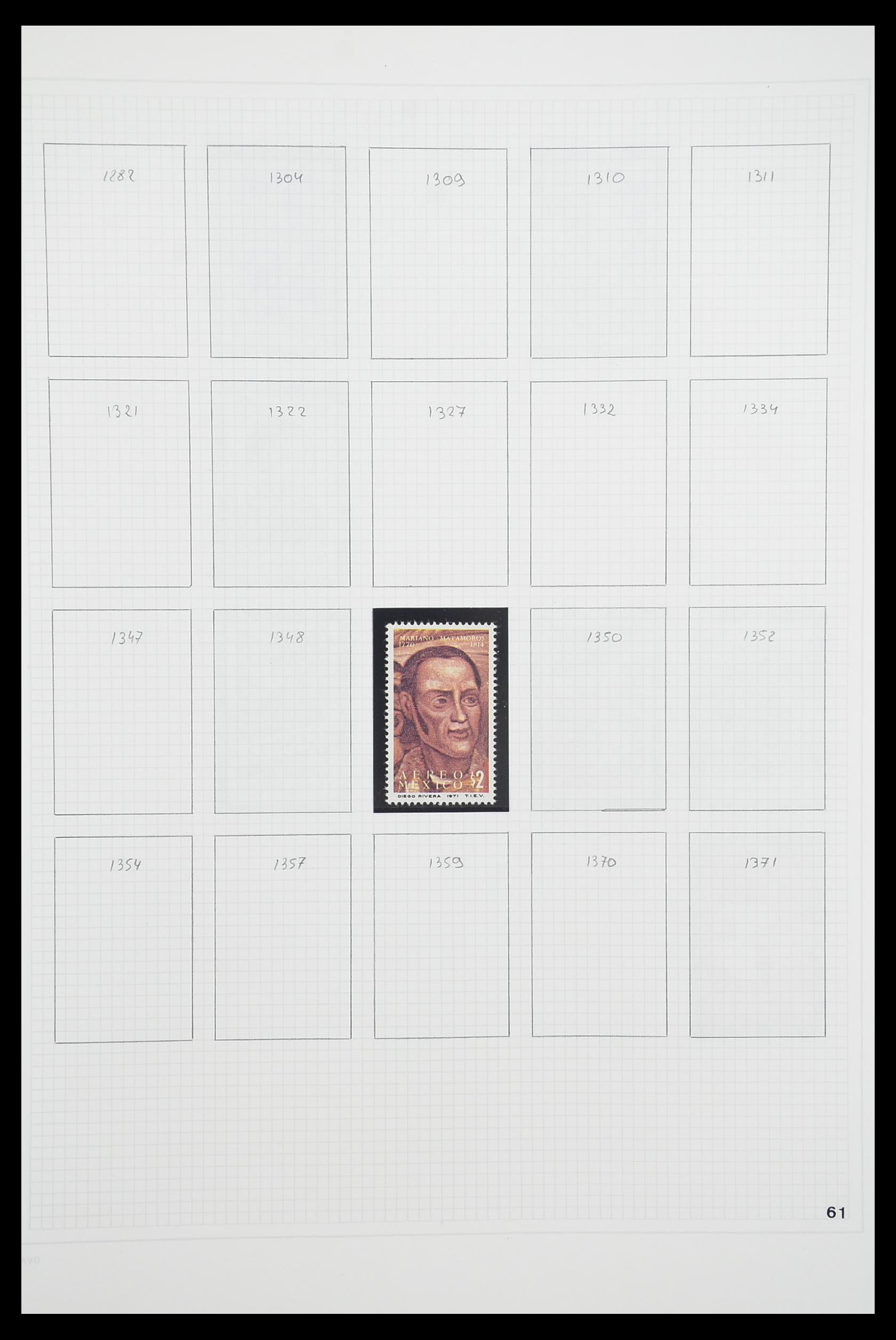 33922 041 - Postzegelverzameling 33922 Mexico 1856-1980.