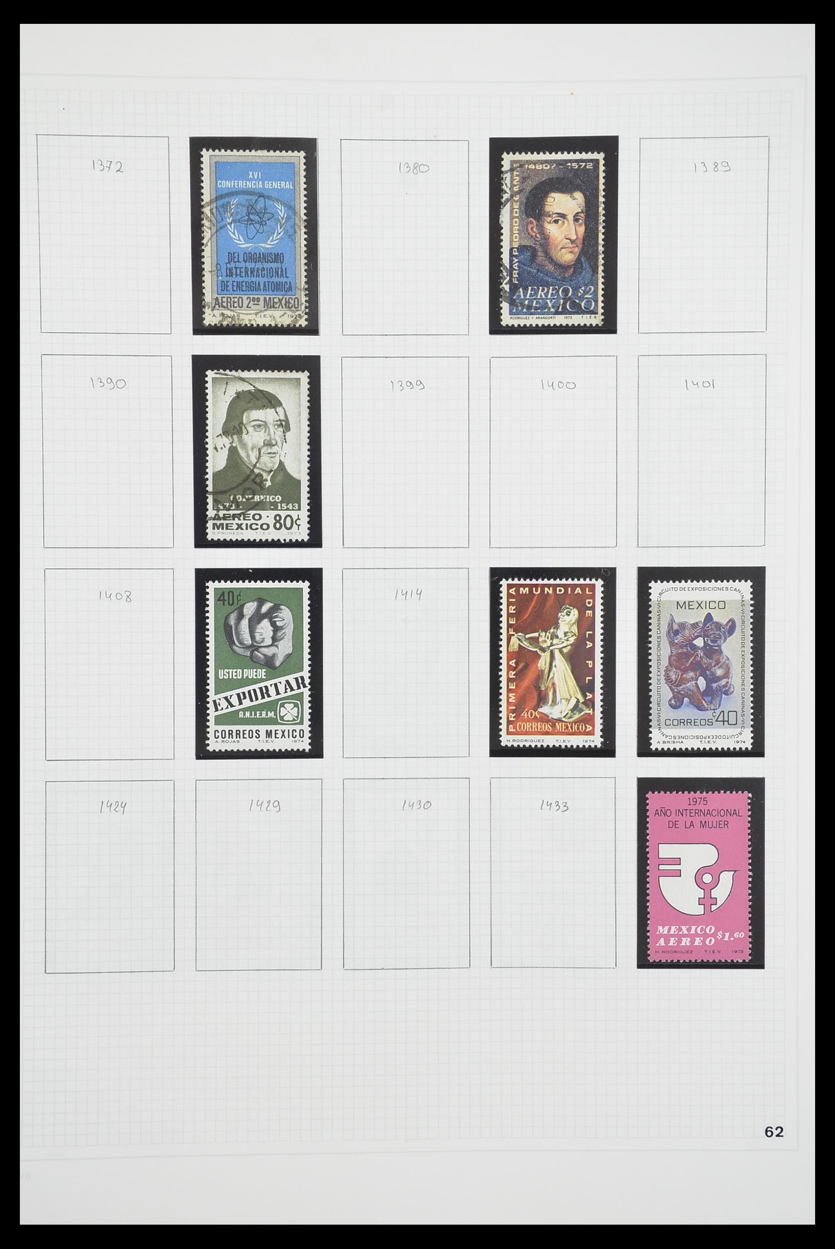 33922 042 - Postzegelverzameling 33922 Mexico 1856-1980.
