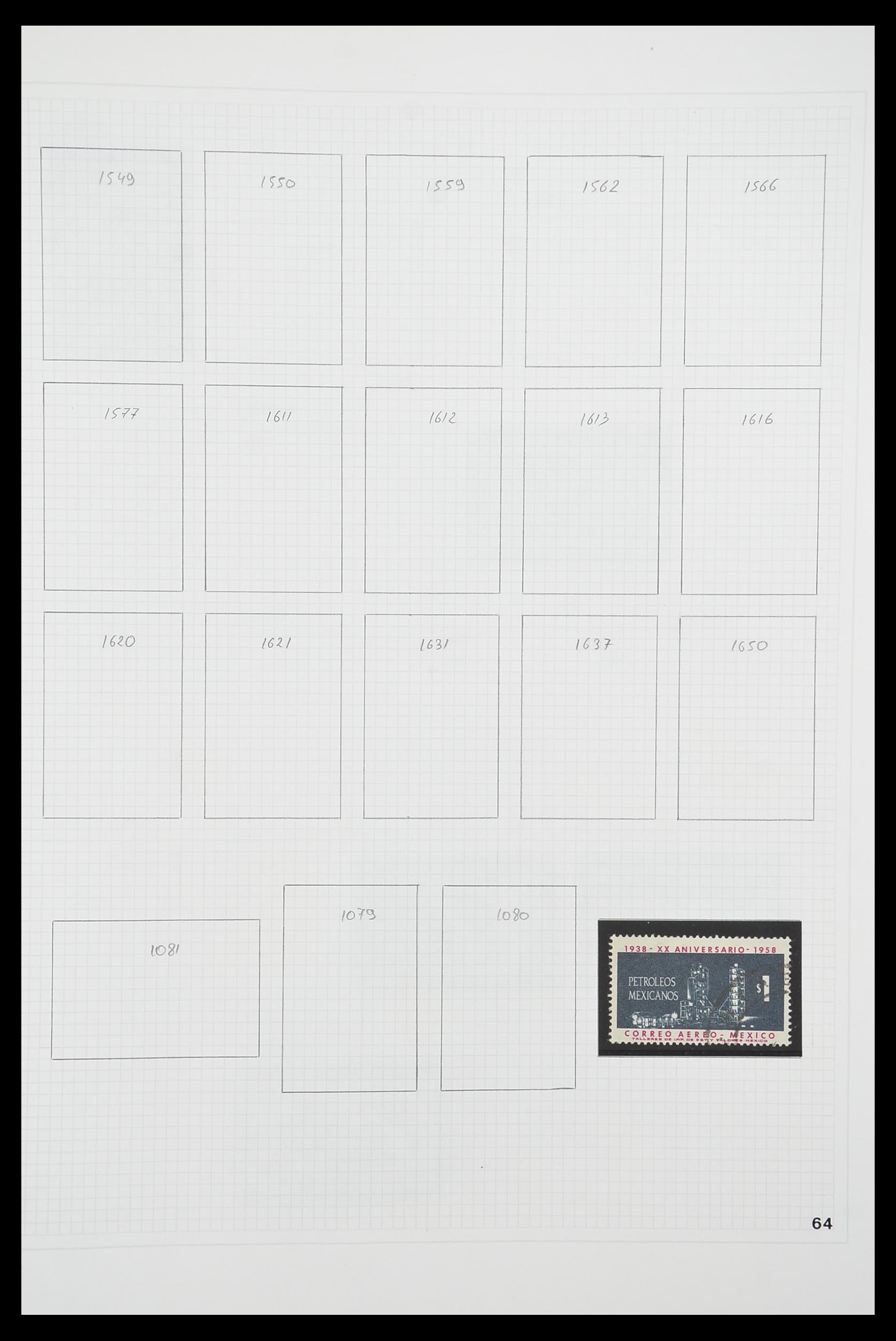 33922 044 - Postzegelverzameling 33922 Mexico 1856-1980.