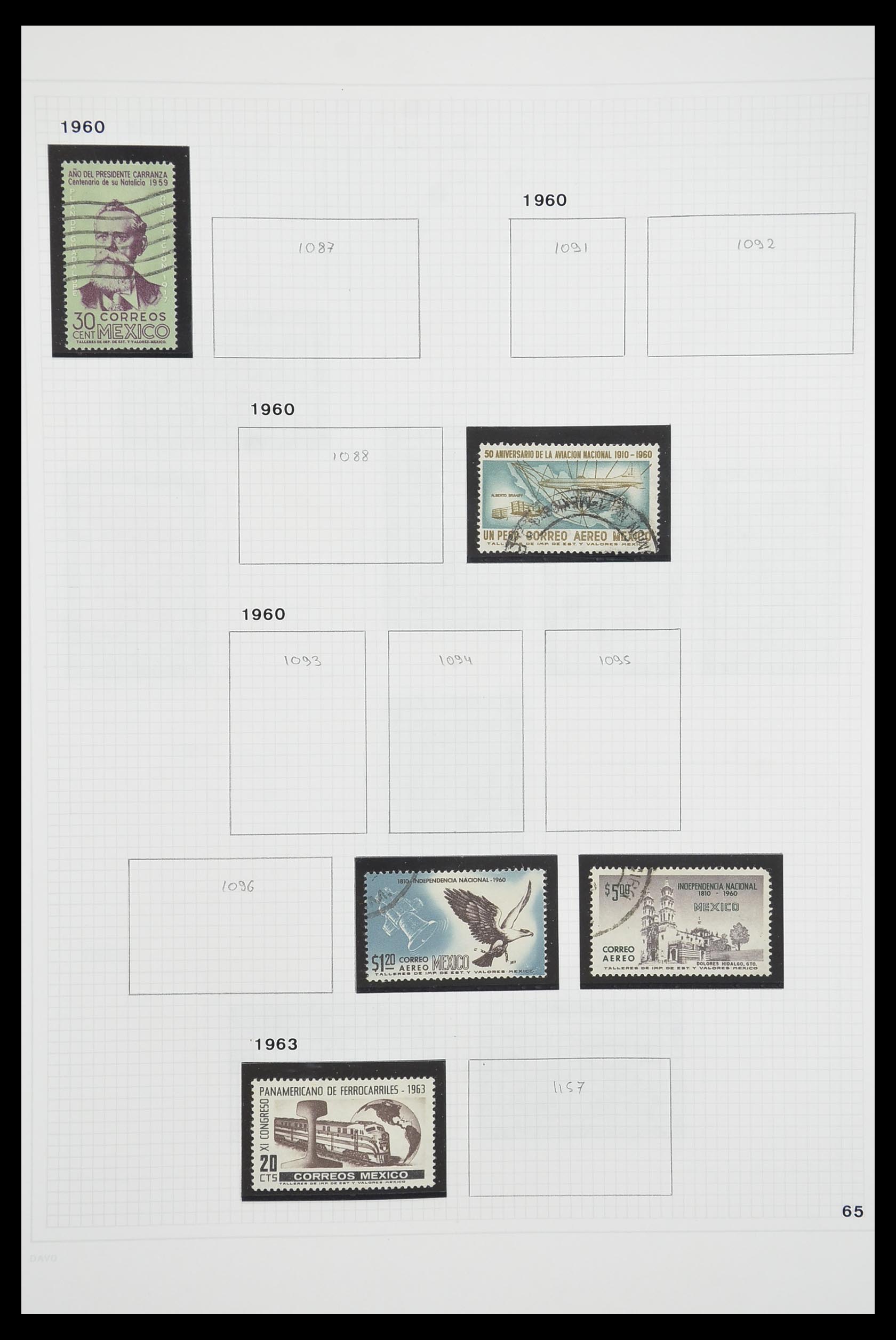 33922 045 - Postzegelverzameling 33922 Mexico 1856-1980.