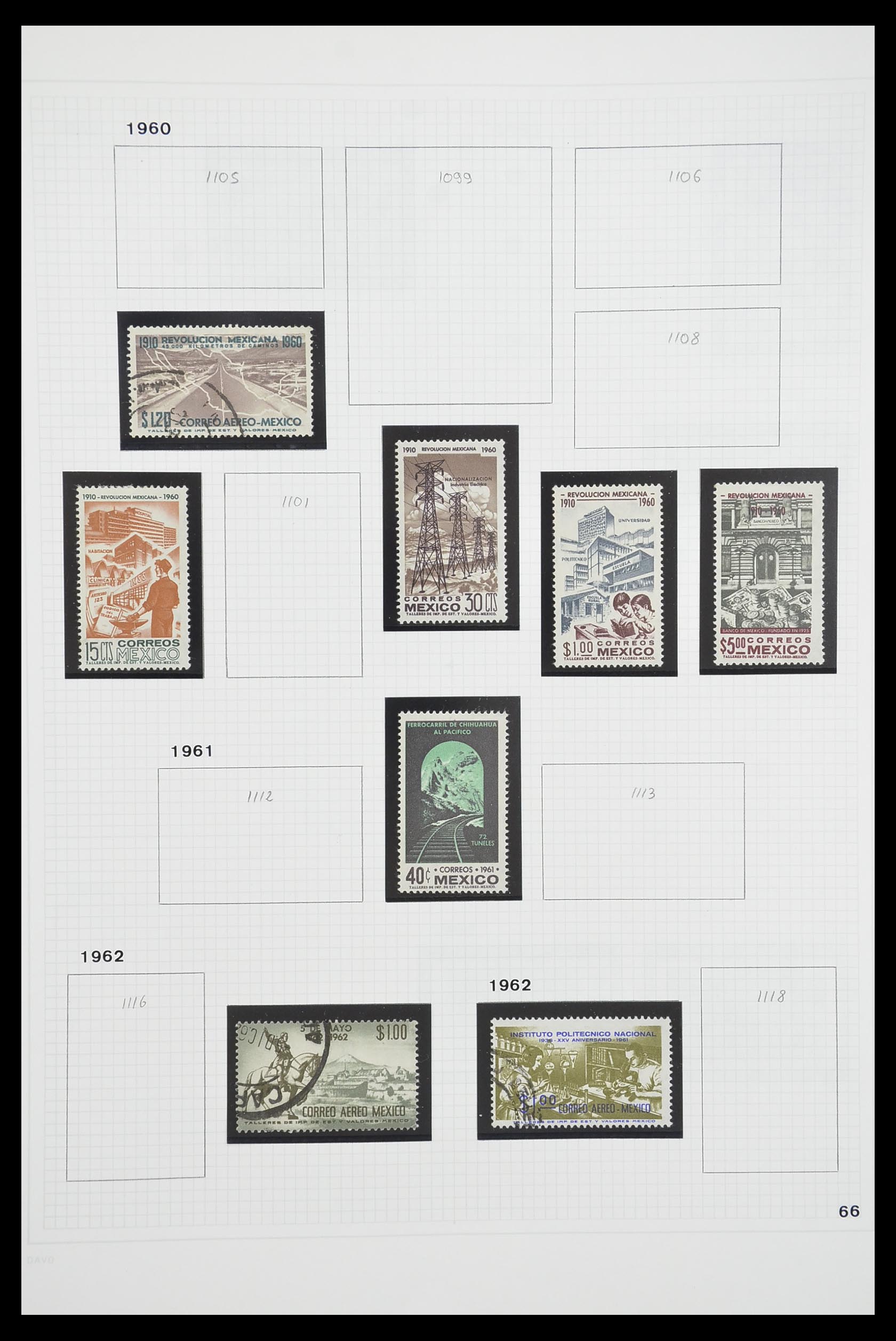 33922 046 - Postzegelverzameling 33922 Mexico 1856-1980.