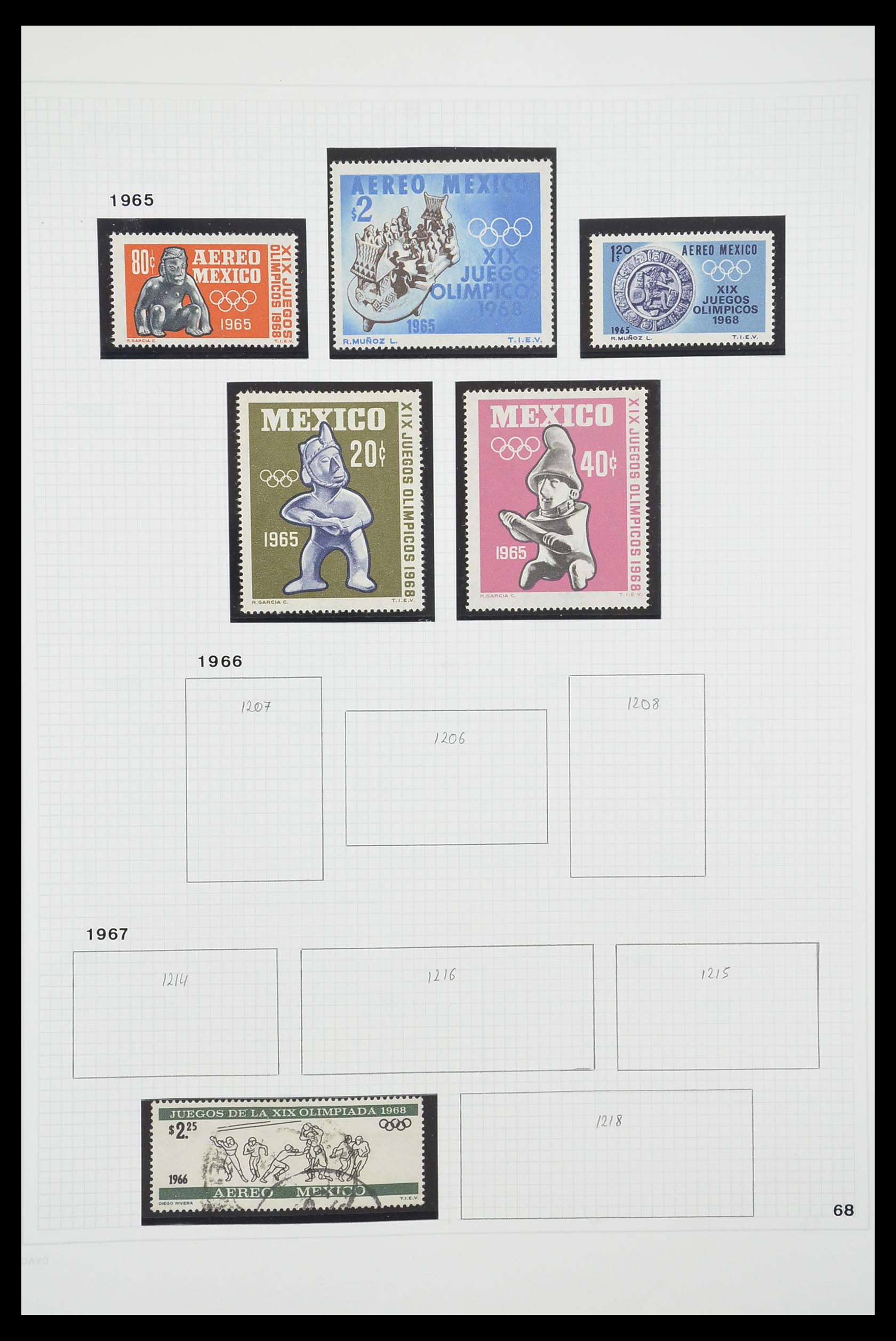 33922 048 - Postzegelverzameling 33922 Mexico 1856-1980.