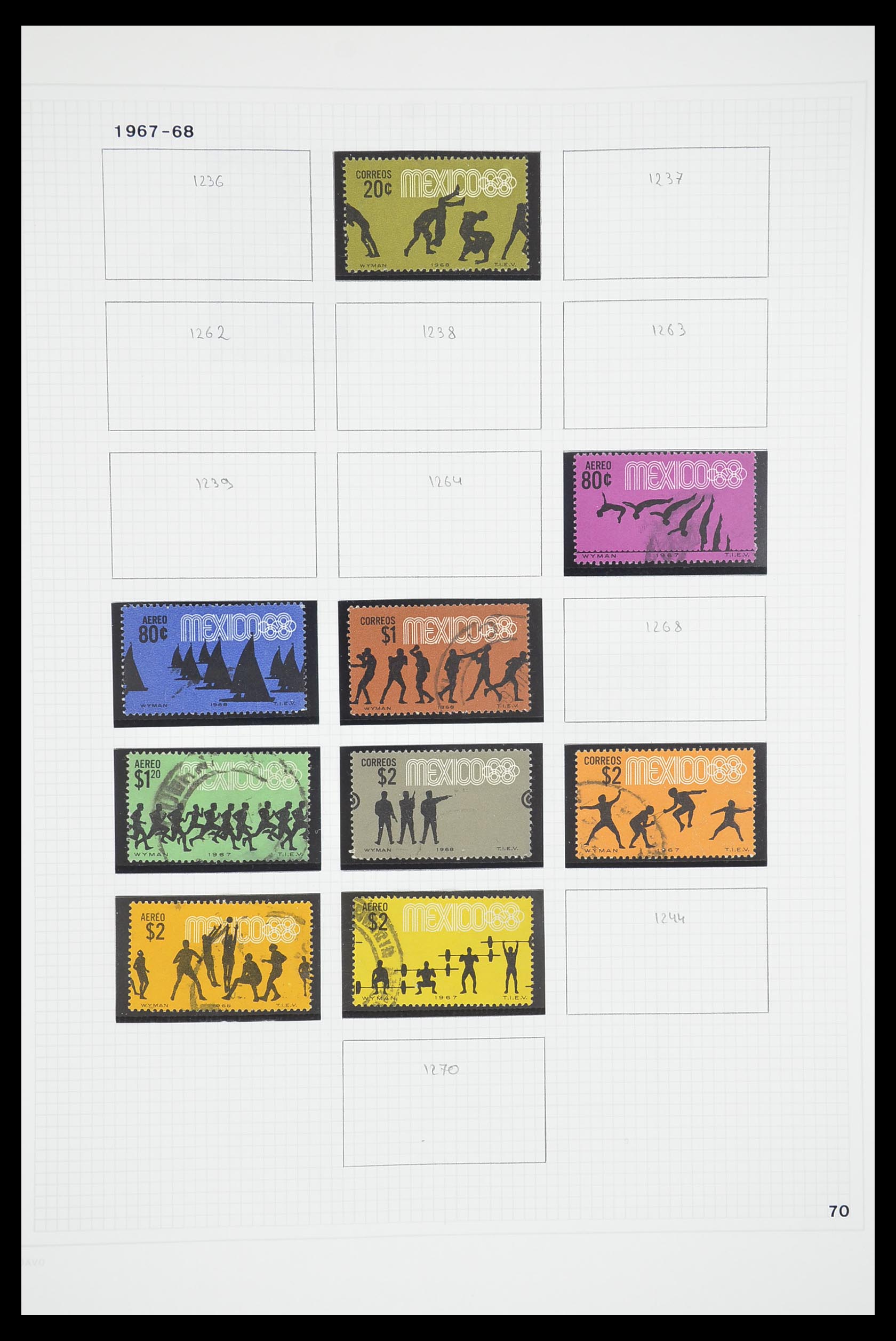 33922 049 - Postzegelverzameling 33922 Mexico 1856-1980.