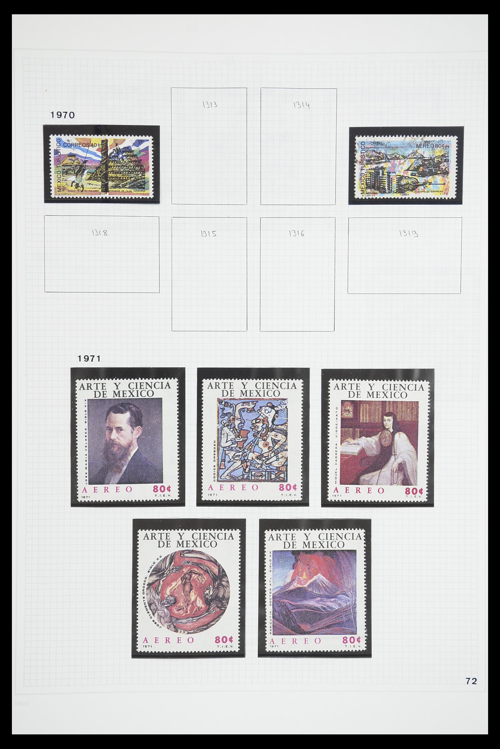 33922 051 - Postzegelverzameling 33922 Mexico 1856-1980.