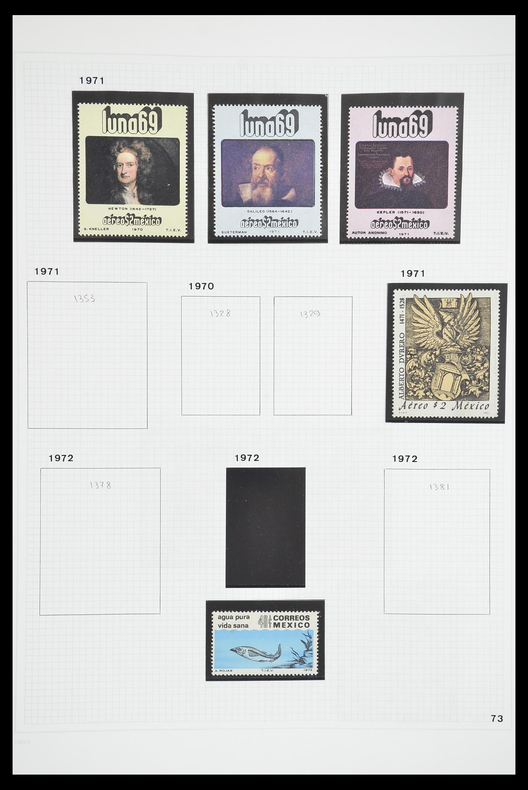 33922 052 - Postzegelverzameling 33922 Mexico 1856-1980.