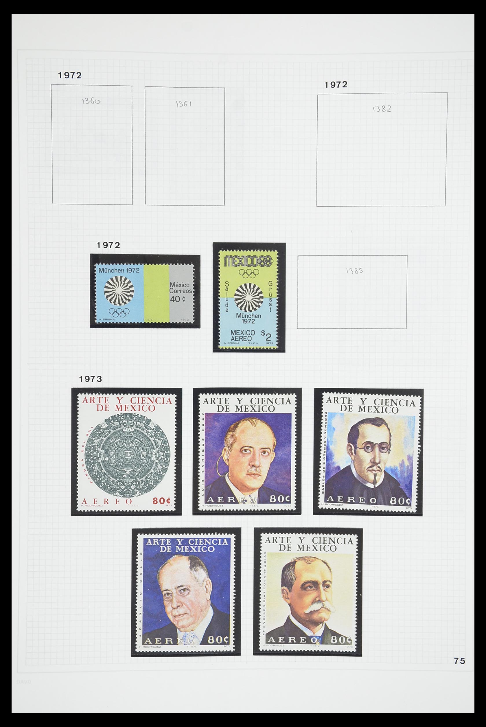 33922 054 - Postzegelverzameling 33922 Mexico 1856-1980.