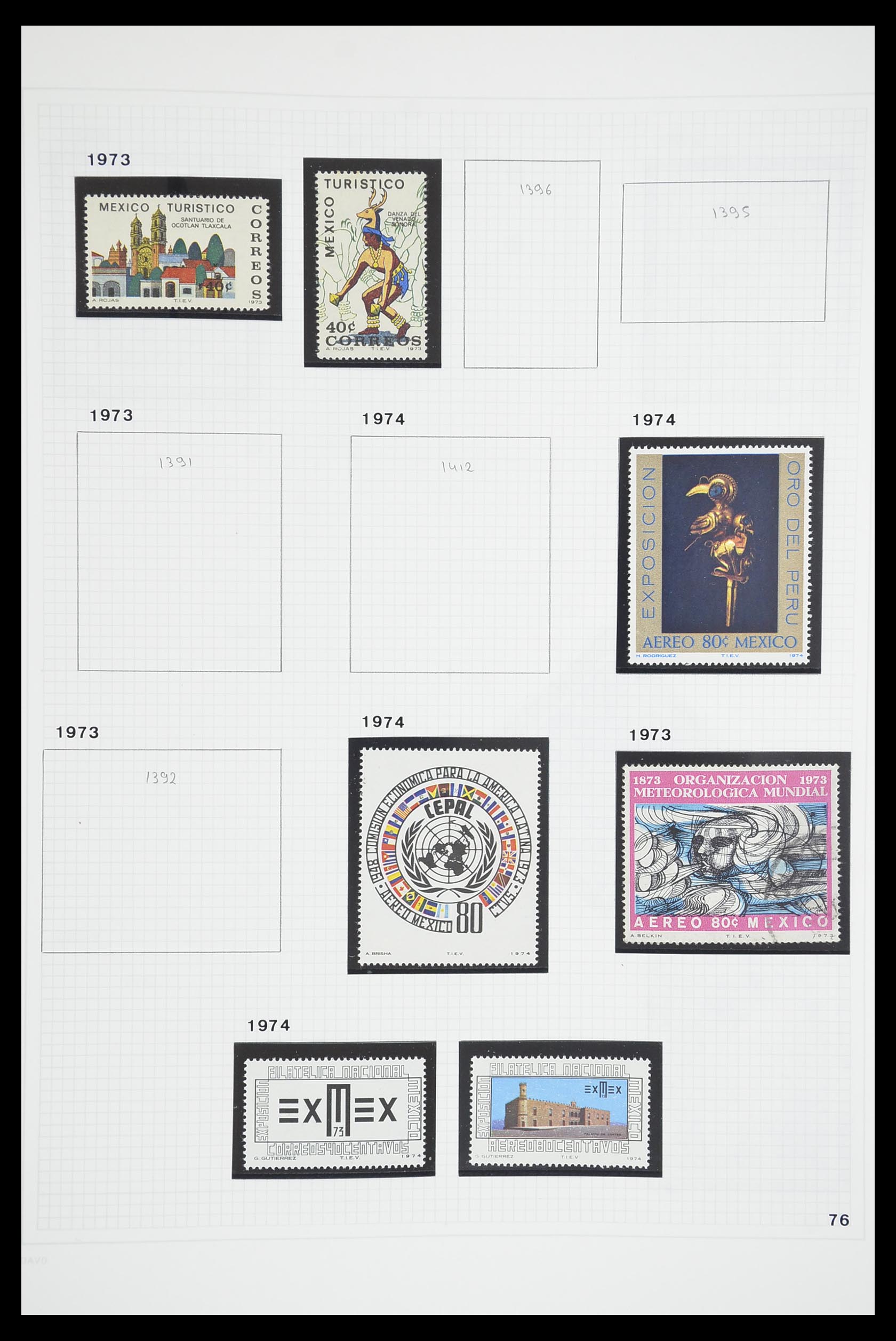 33922 055 - Postzegelverzameling 33922 Mexico 1856-1980.