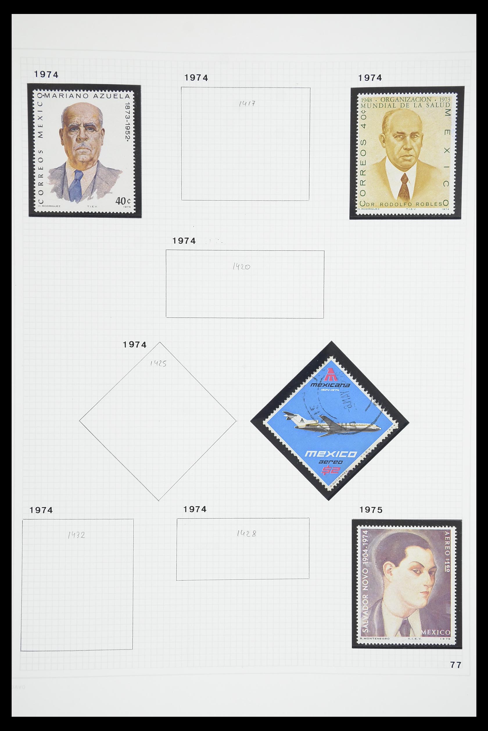 33922 056 - Postzegelverzameling 33922 Mexico 1856-1980.