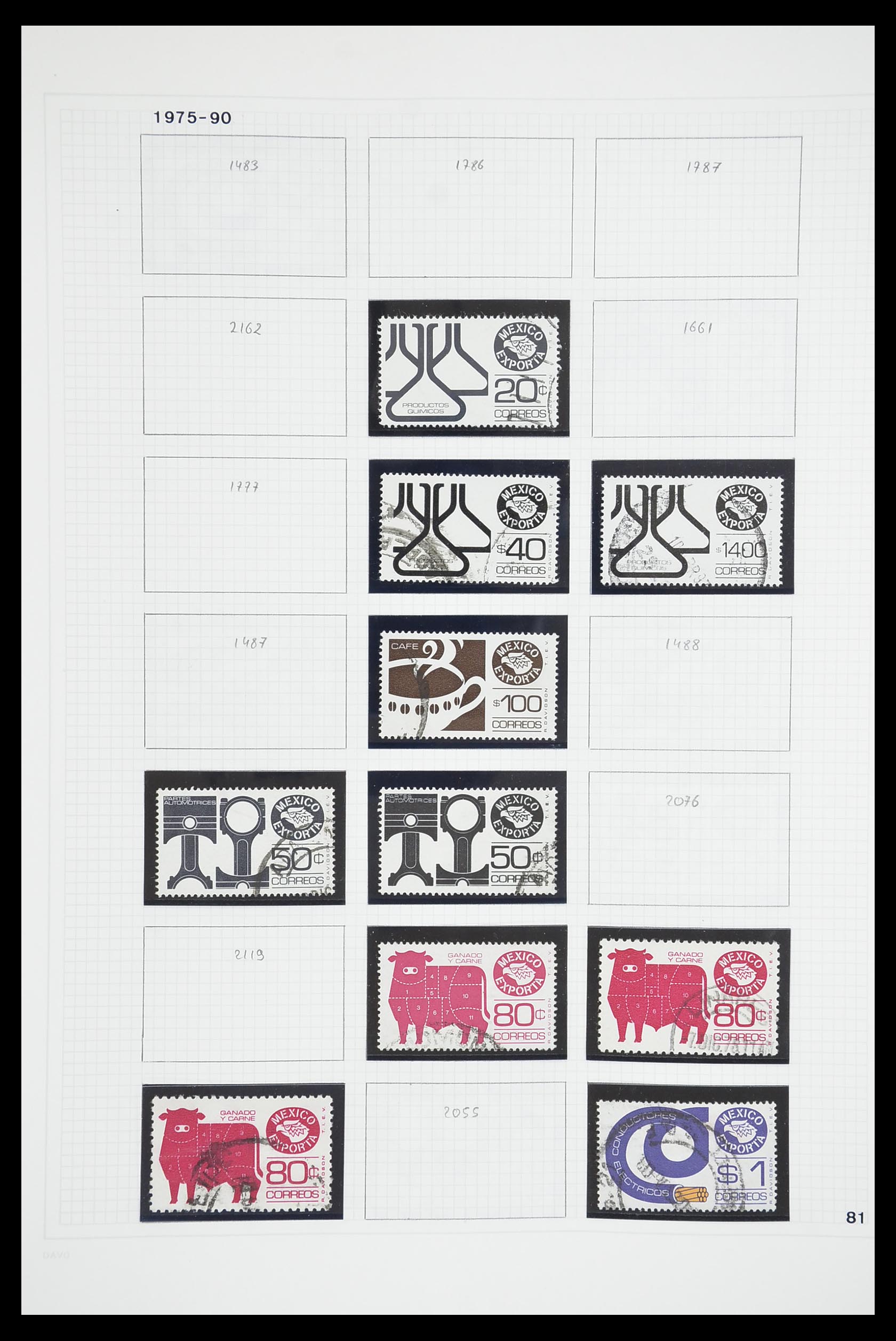 33922 059 - Postzegelverzameling 33922 Mexico 1856-1980.