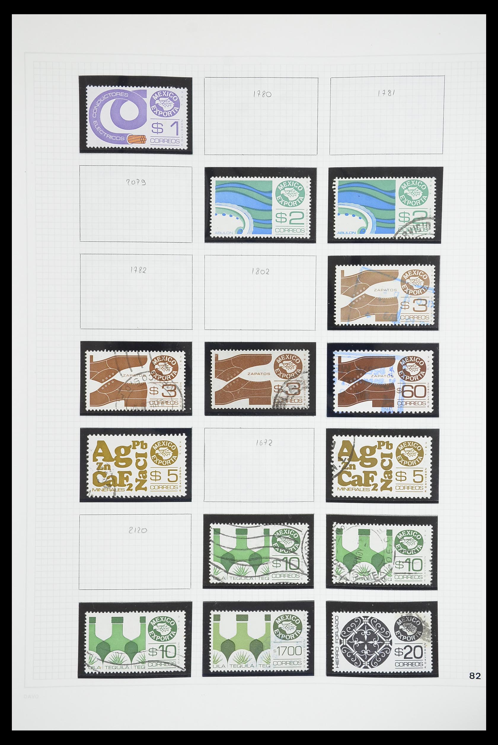 33922 060 - Postzegelverzameling 33922 Mexico 1856-1980.