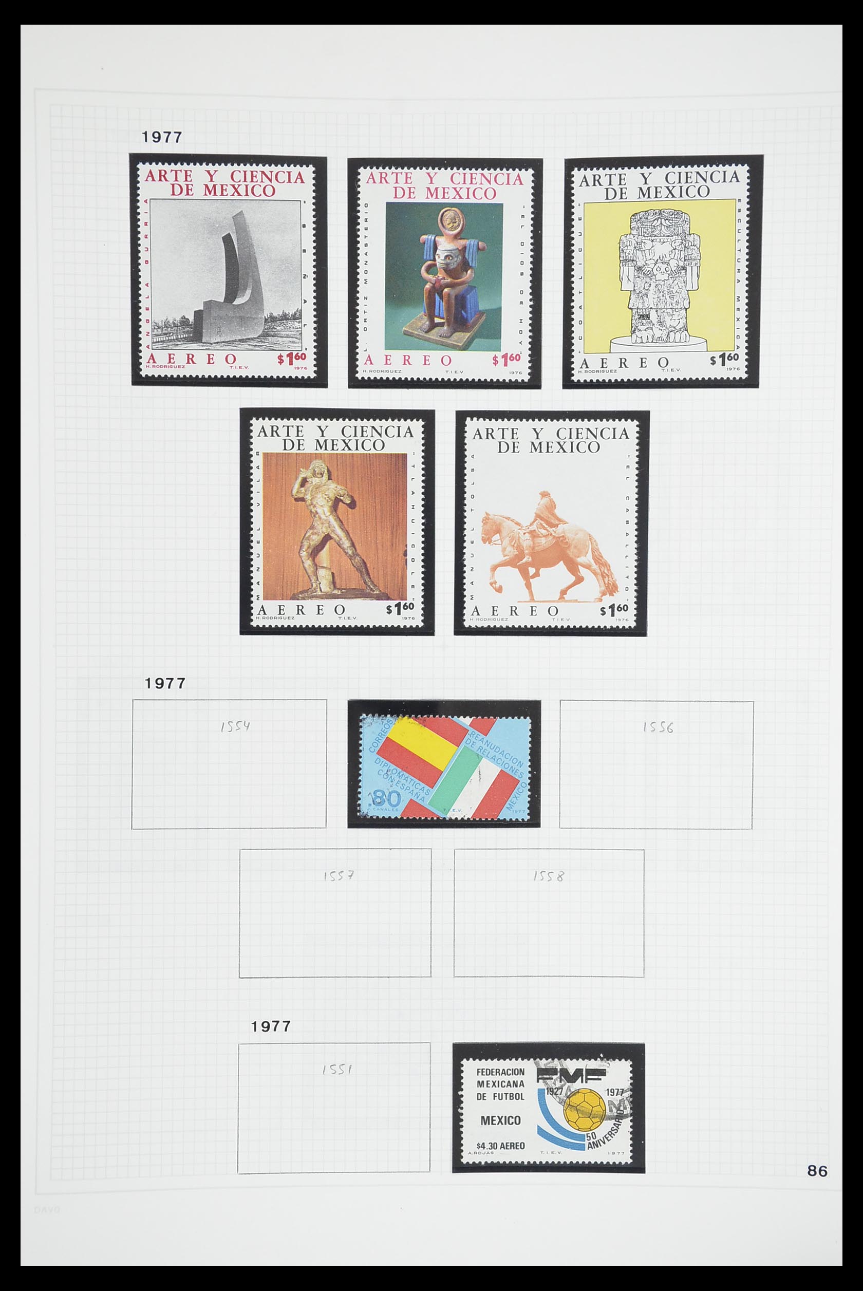 33922 064 - Postzegelverzameling 33922 Mexico 1856-1980.