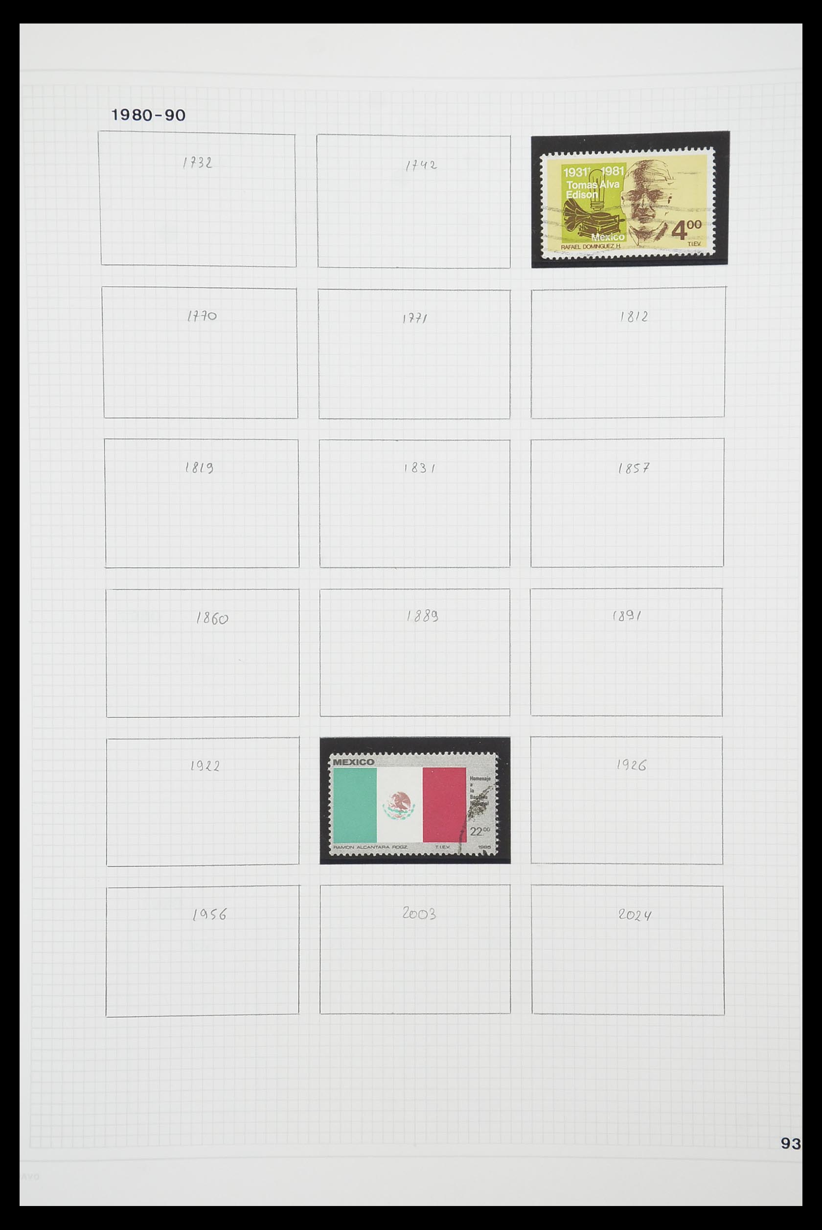 33922 070 - Postzegelverzameling 33922 Mexico 1856-1980.