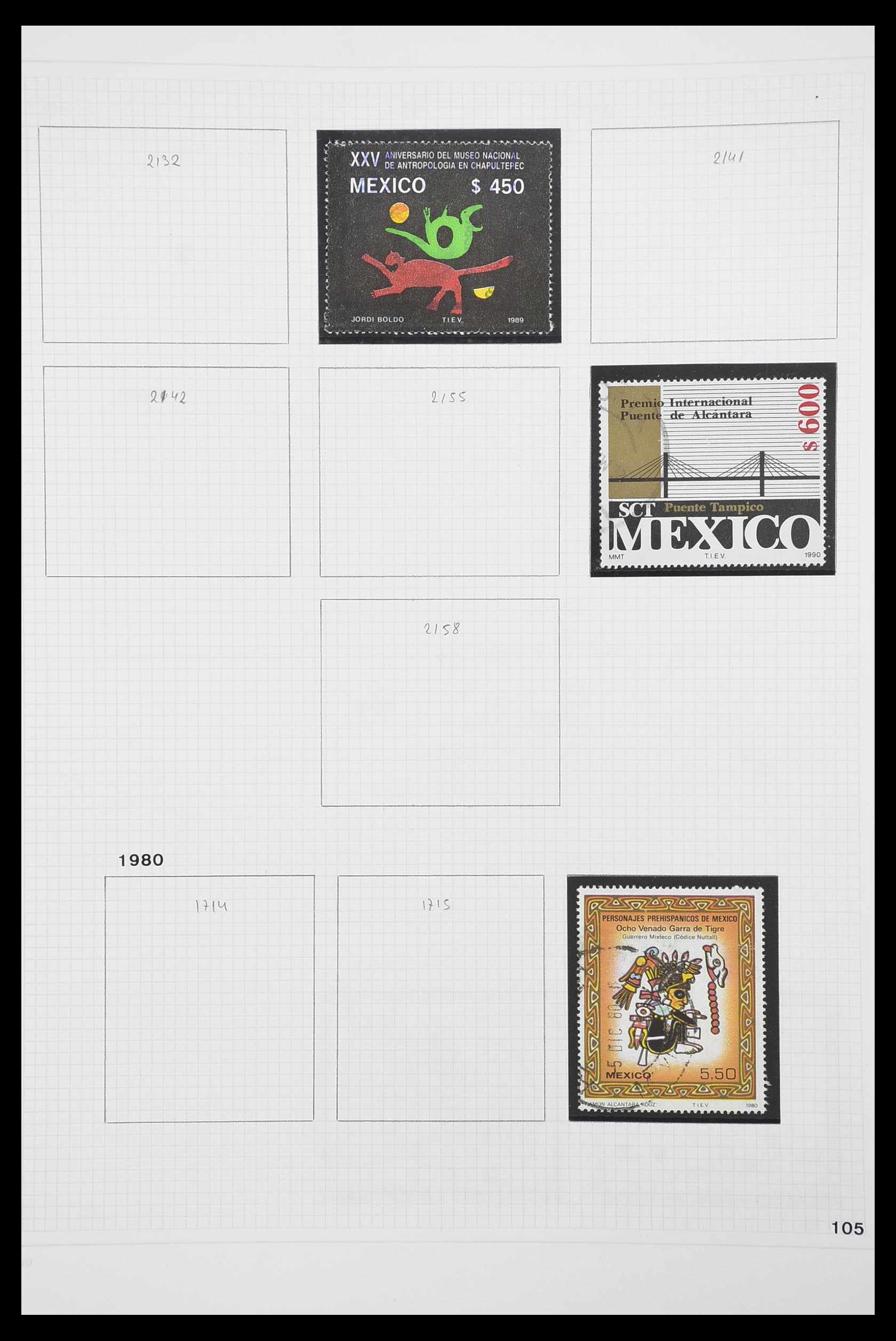33922 073 - Stamp collection 33922 Mexico 1856-1980.