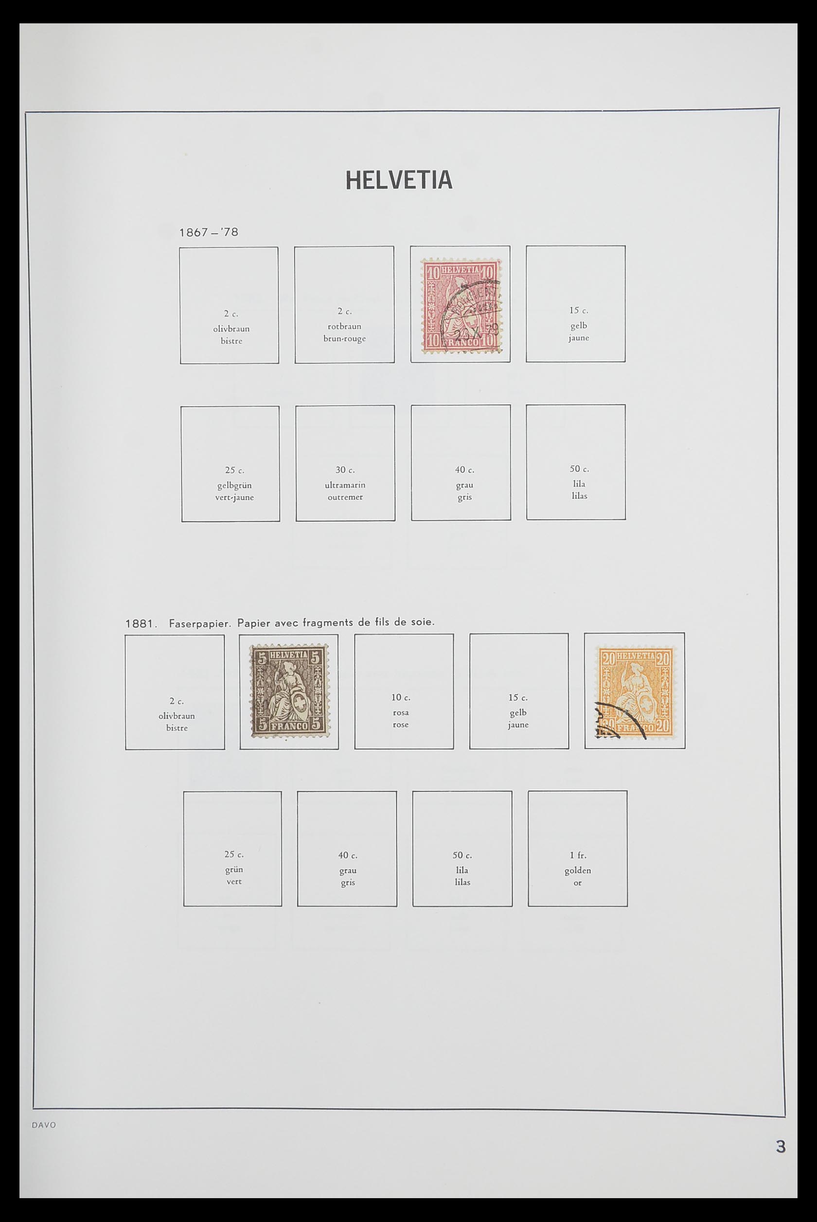 33925 002 - Postzegelverzameling 33925 Zwitserland 1854-1991.