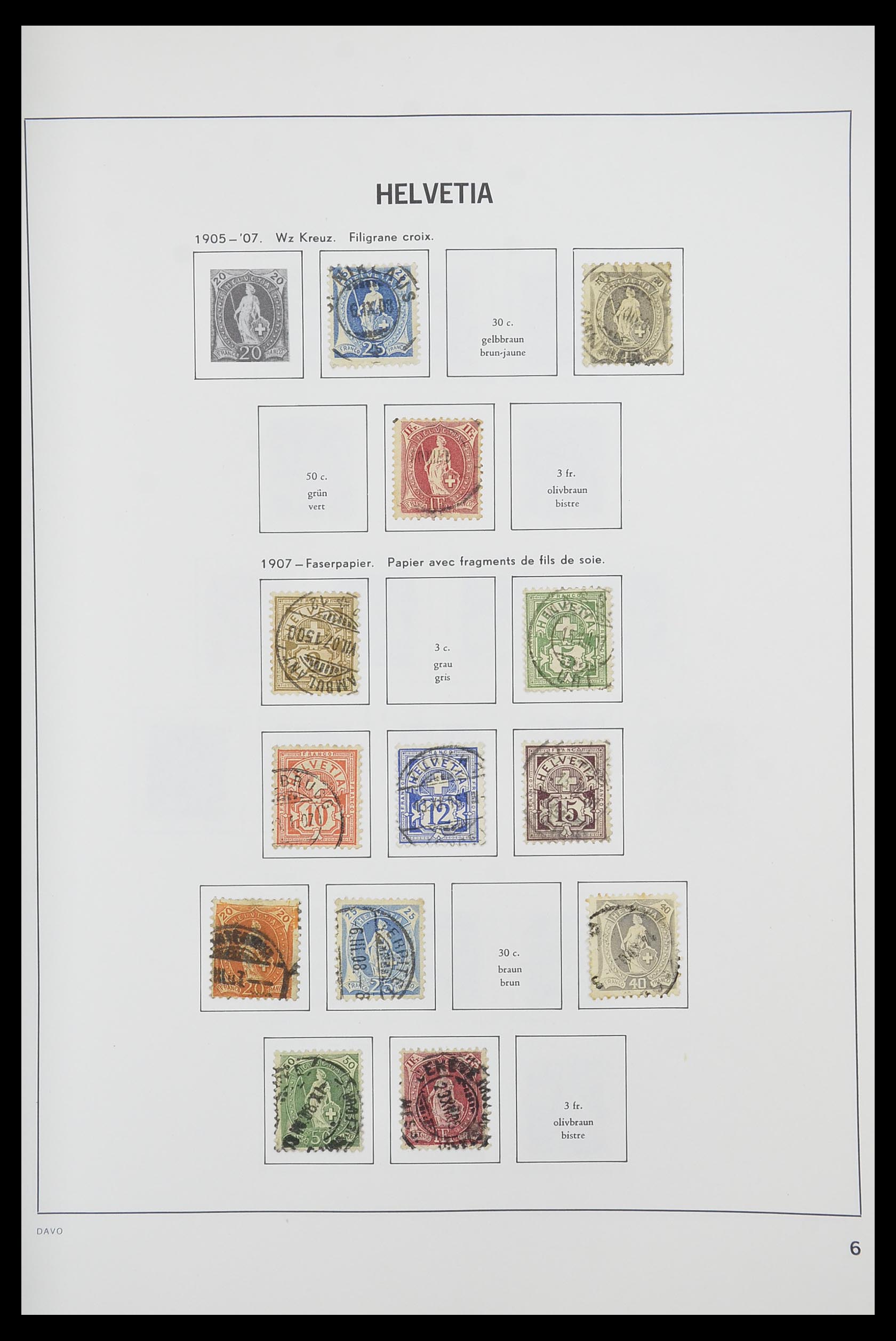 33925 004 - Postzegelverzameling 33925 Zwitserland 1854-1991.