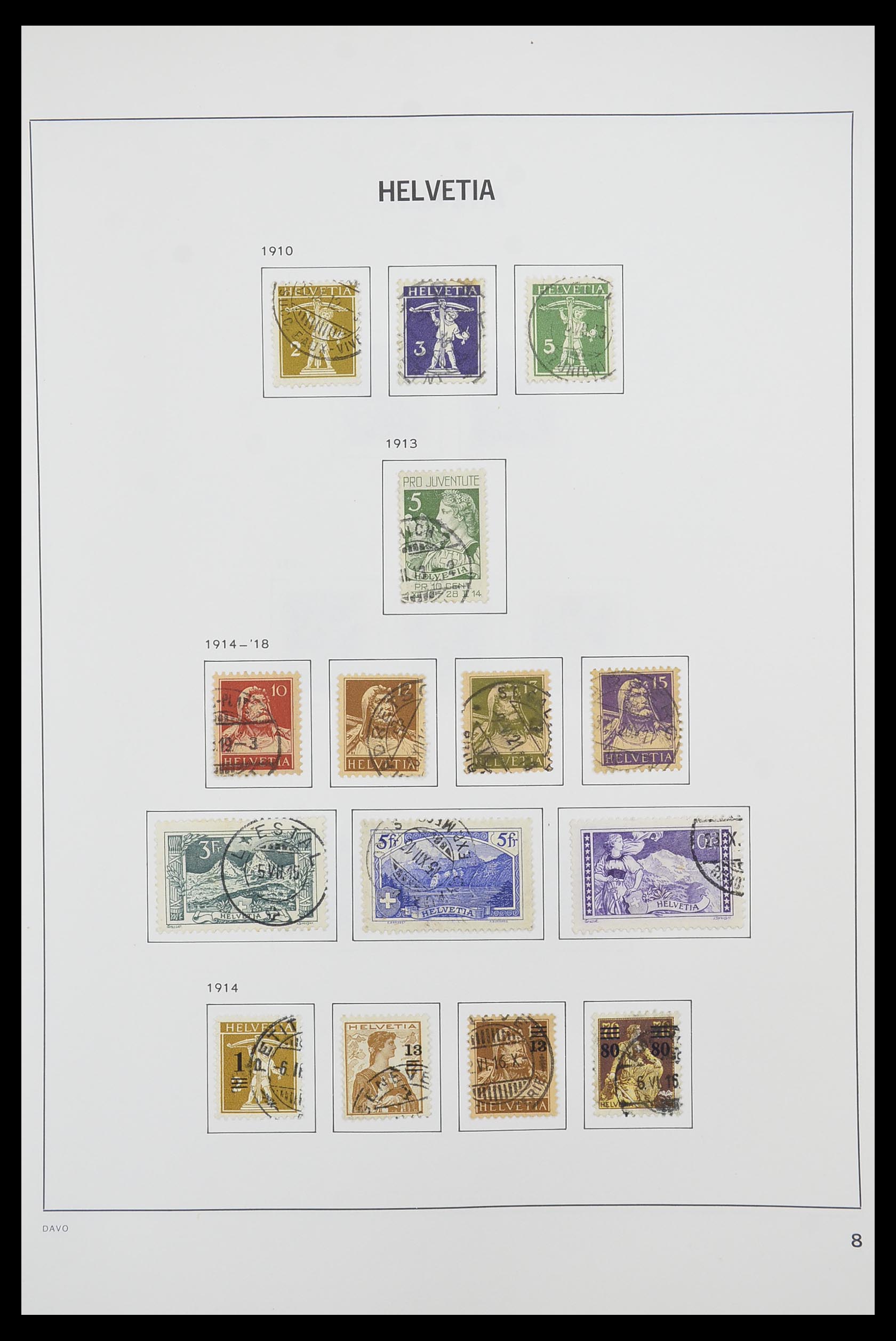 33925 006 - Postzegelverzameling 33925 Zwitserland 1854-1991.