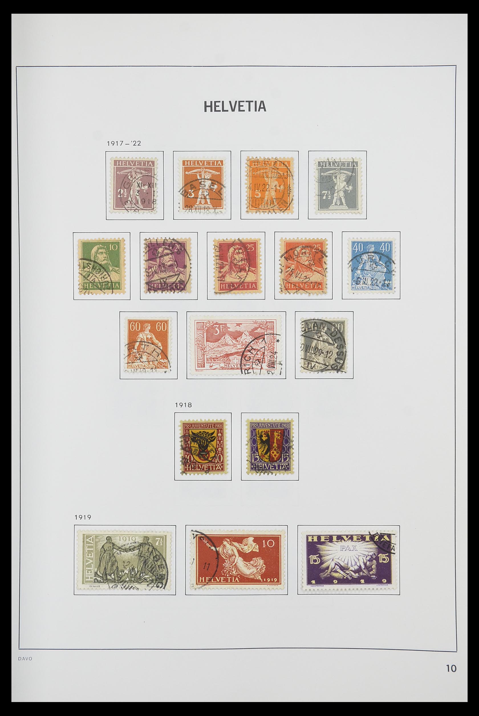 33925 008 - Postzegelverzameling 33925 Zwitserland 1854-1991.