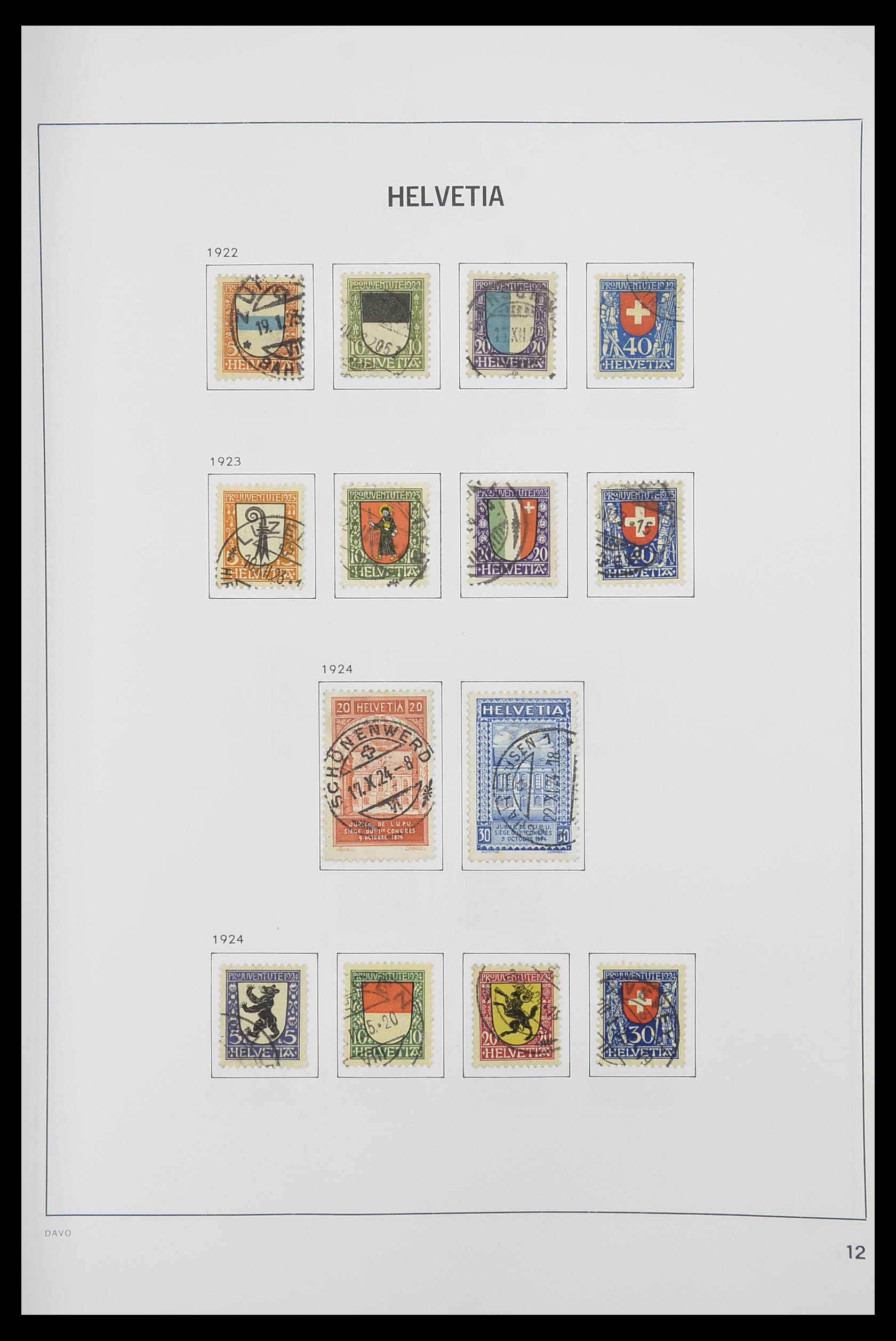 33925 010 - Postzegelverzameling 33925 Zwitserland 1854-1991.