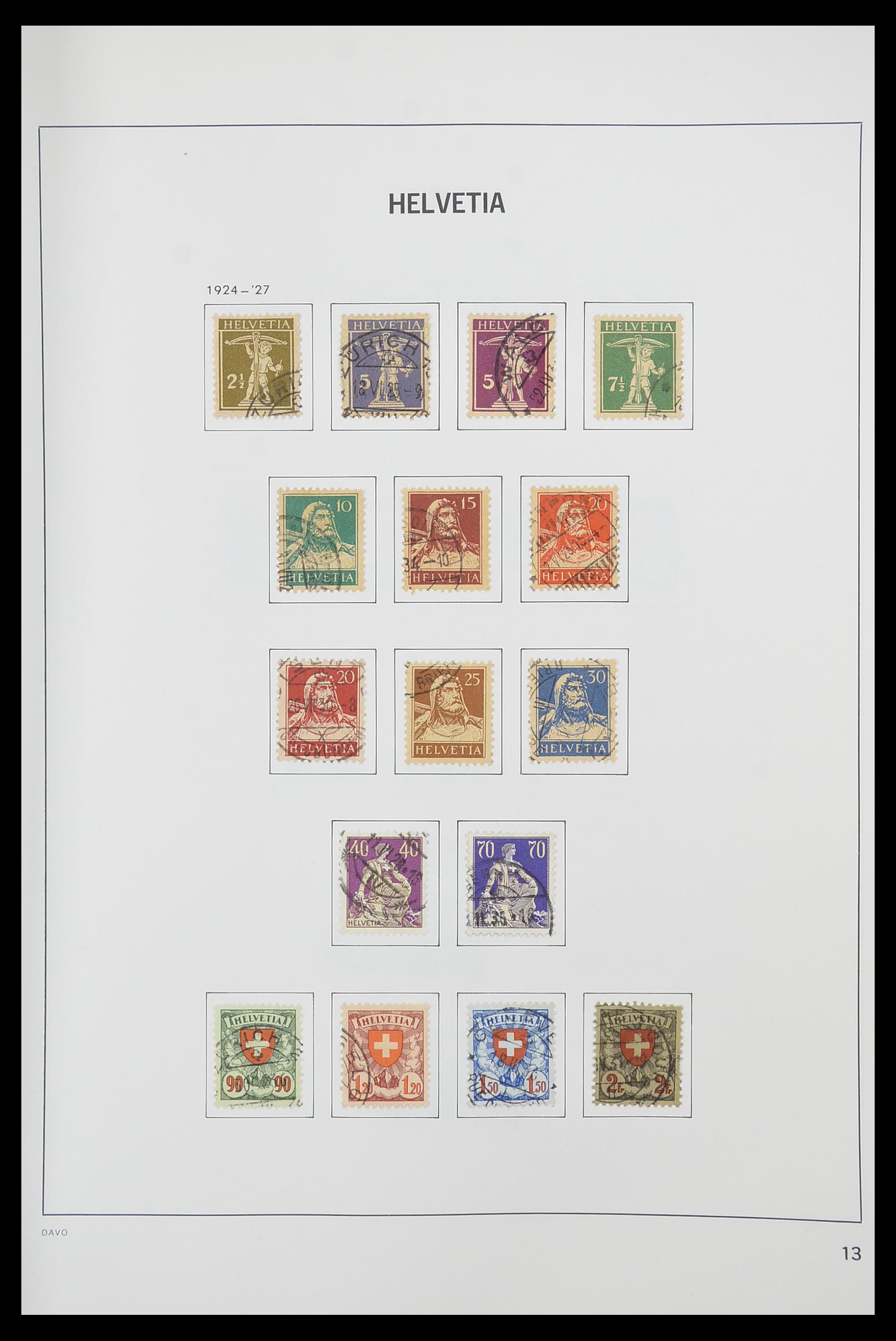 33925 011 - Postzegelverzameling 33925 Zwitserland 1854-1991.