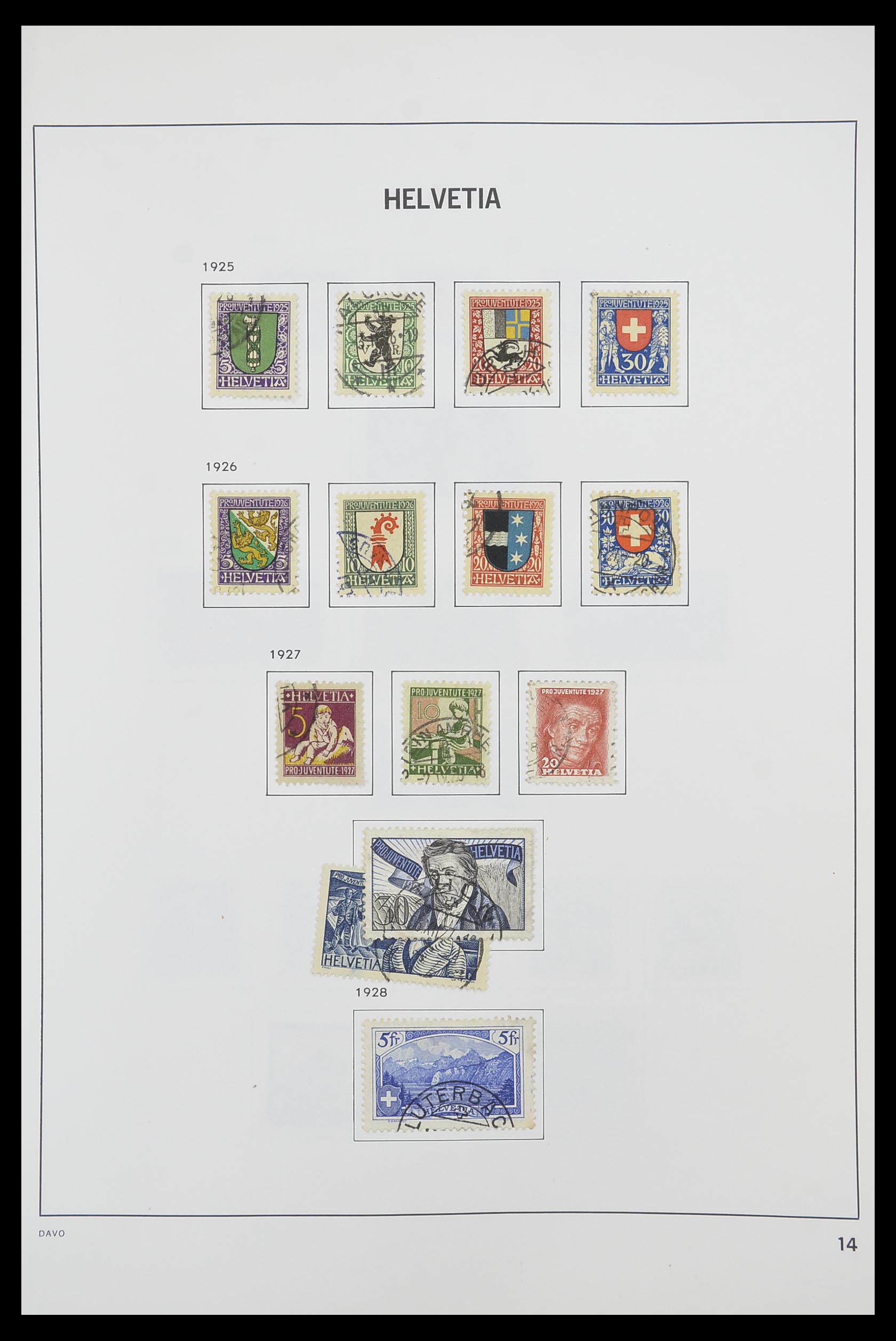 33925 012 - Postzegelverzameling 33925 Zwitserland 1854-1991.